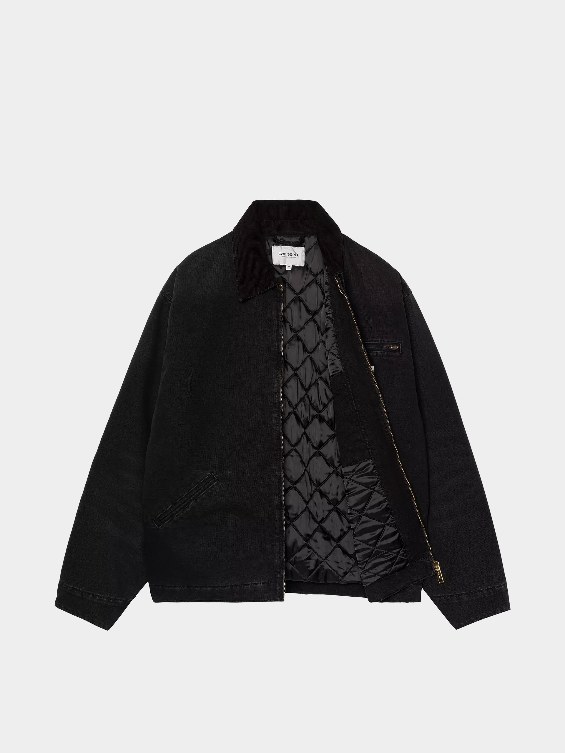 Geacă Carhartt WIP OG Detroit (black/black/stone canvas)