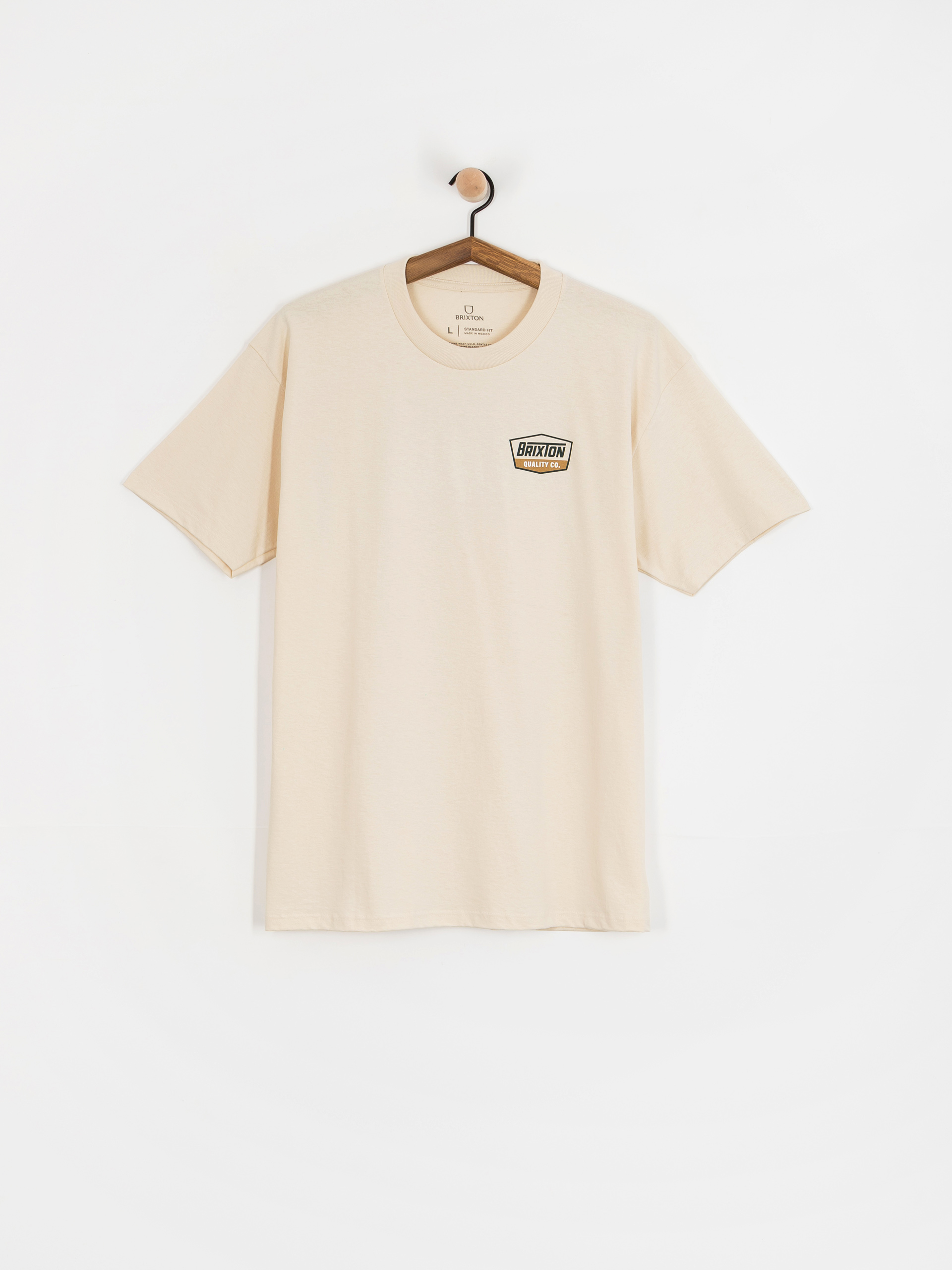 Tricou Brixton Regal Std (cream/dark green/metal bronze)