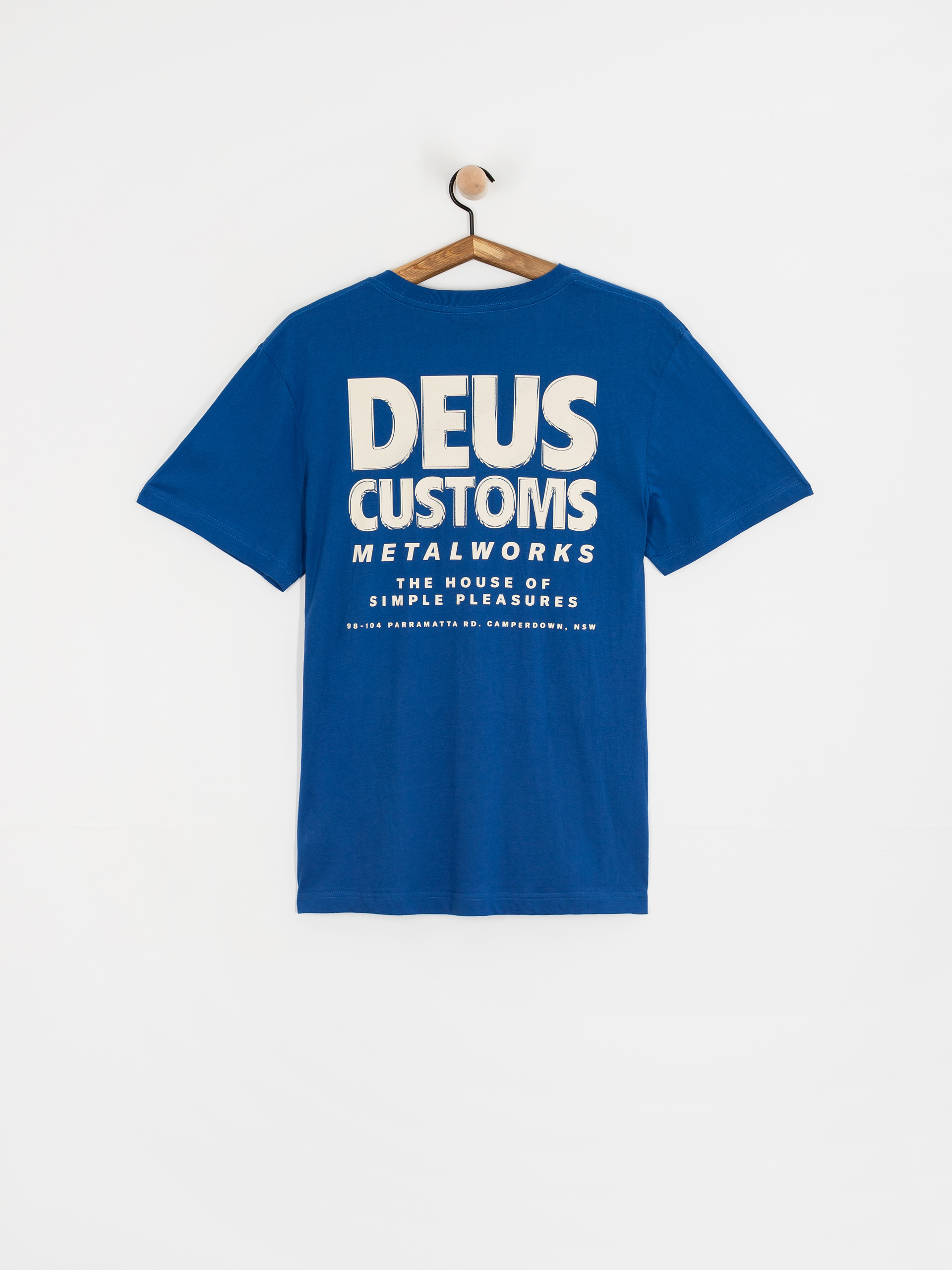 Tricou Deus Ex Machina Chromium (classic blue)