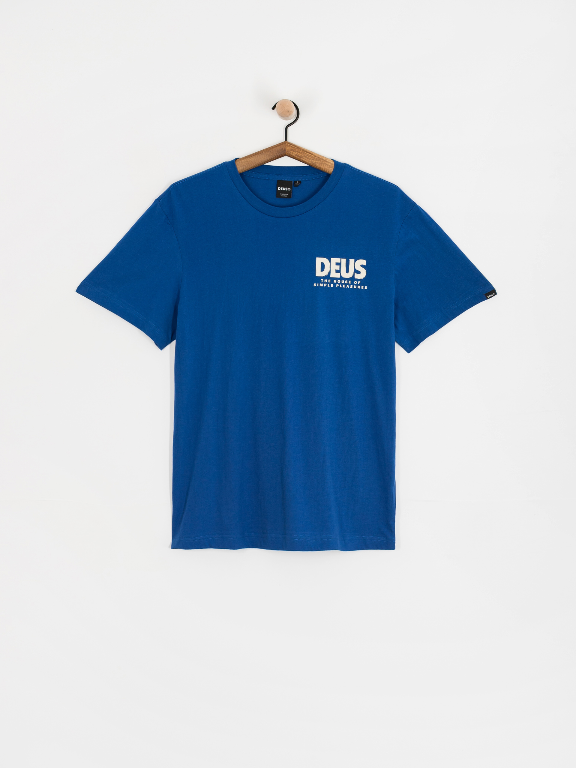 Tricou Deus Ex Machina Chromium (classic blue)
