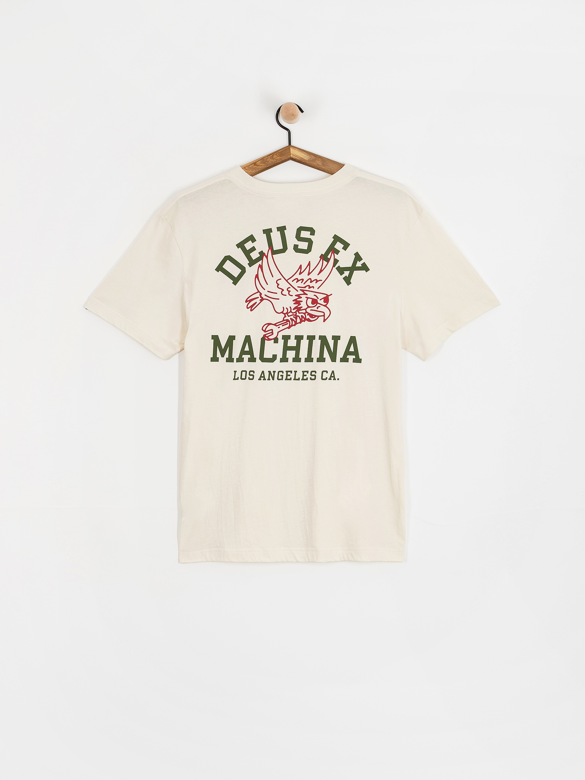 Tricou Deus Ex Machina Quickbeak (vintage white)