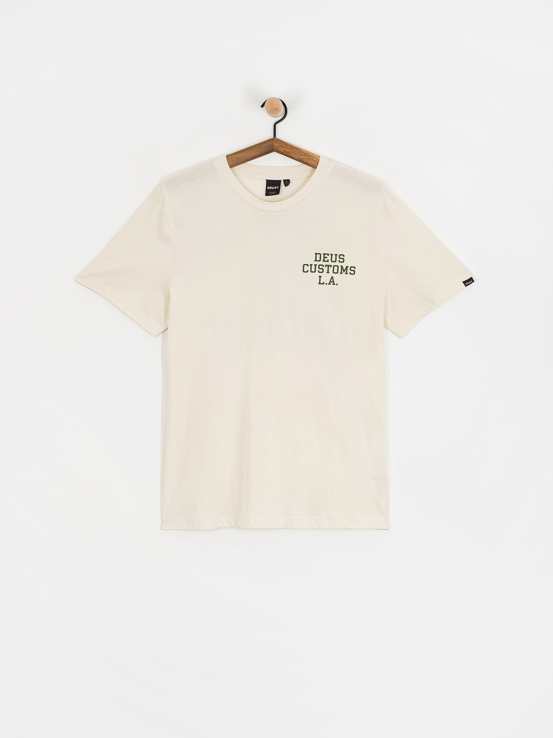 Tricou Deus Ex Machina Quickbeak (vintage white)