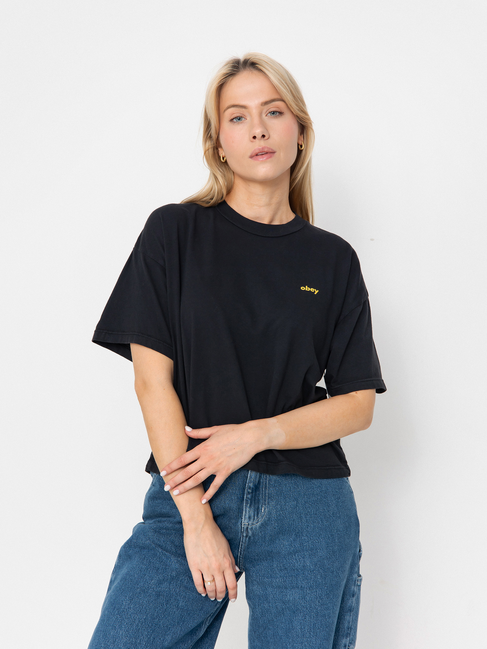 Tricou OBEY Obey Listen To The Best Wmn (digital black)