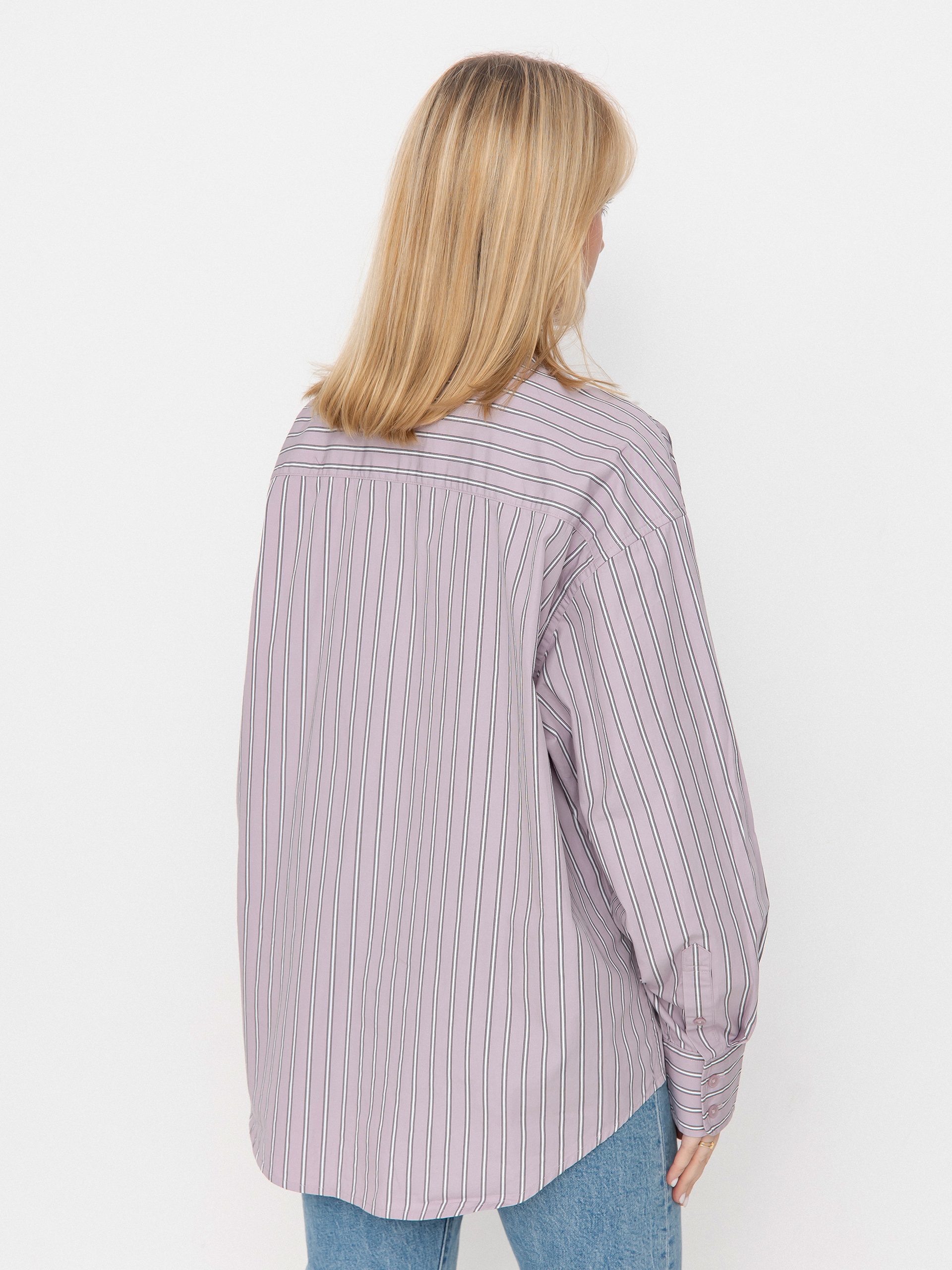 Cămașă Carhartt WIP Grimsby Wmn (grimsby stripe/pink fog)