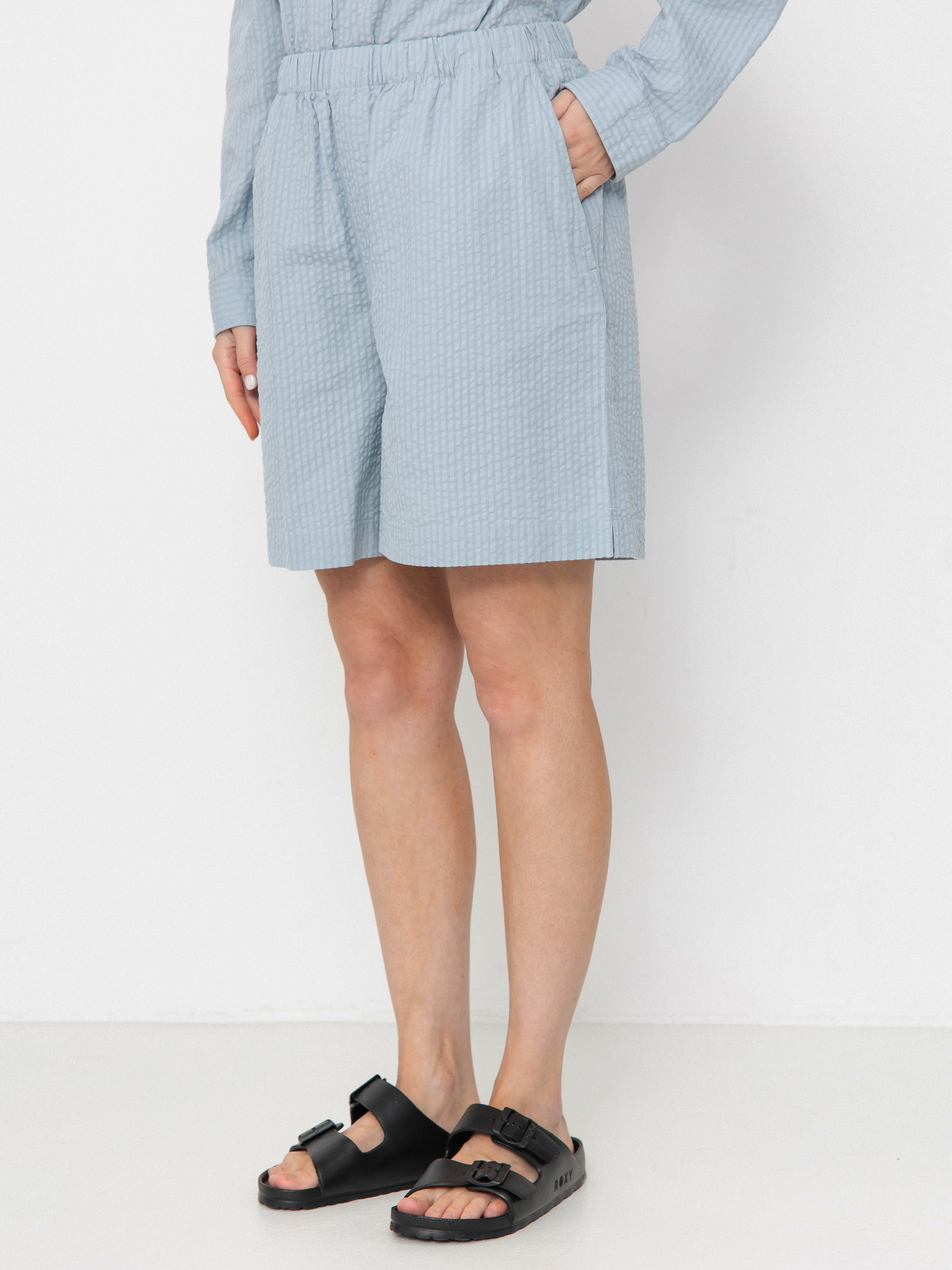 Pantaloni scurți Carhartt WIP Toland Wmn (toland stripe/blue fog)