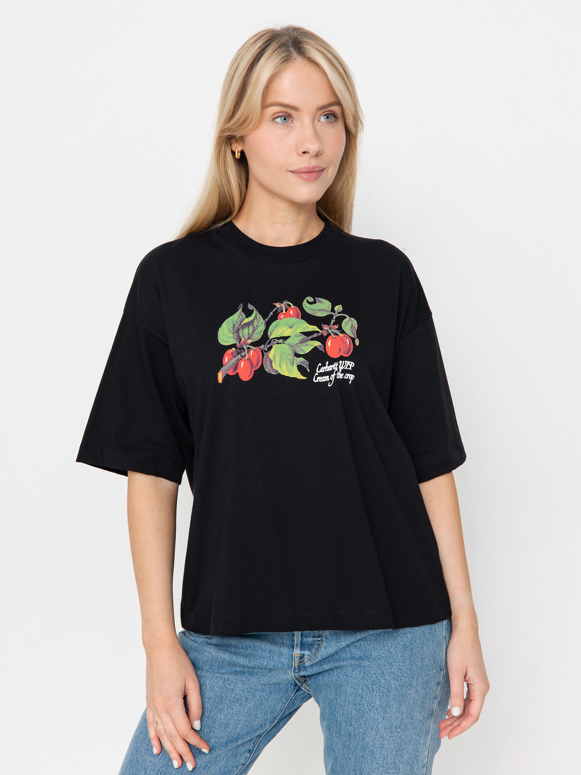 Tricou Carhartt WIP Cream Of The Crop Wmn (black)