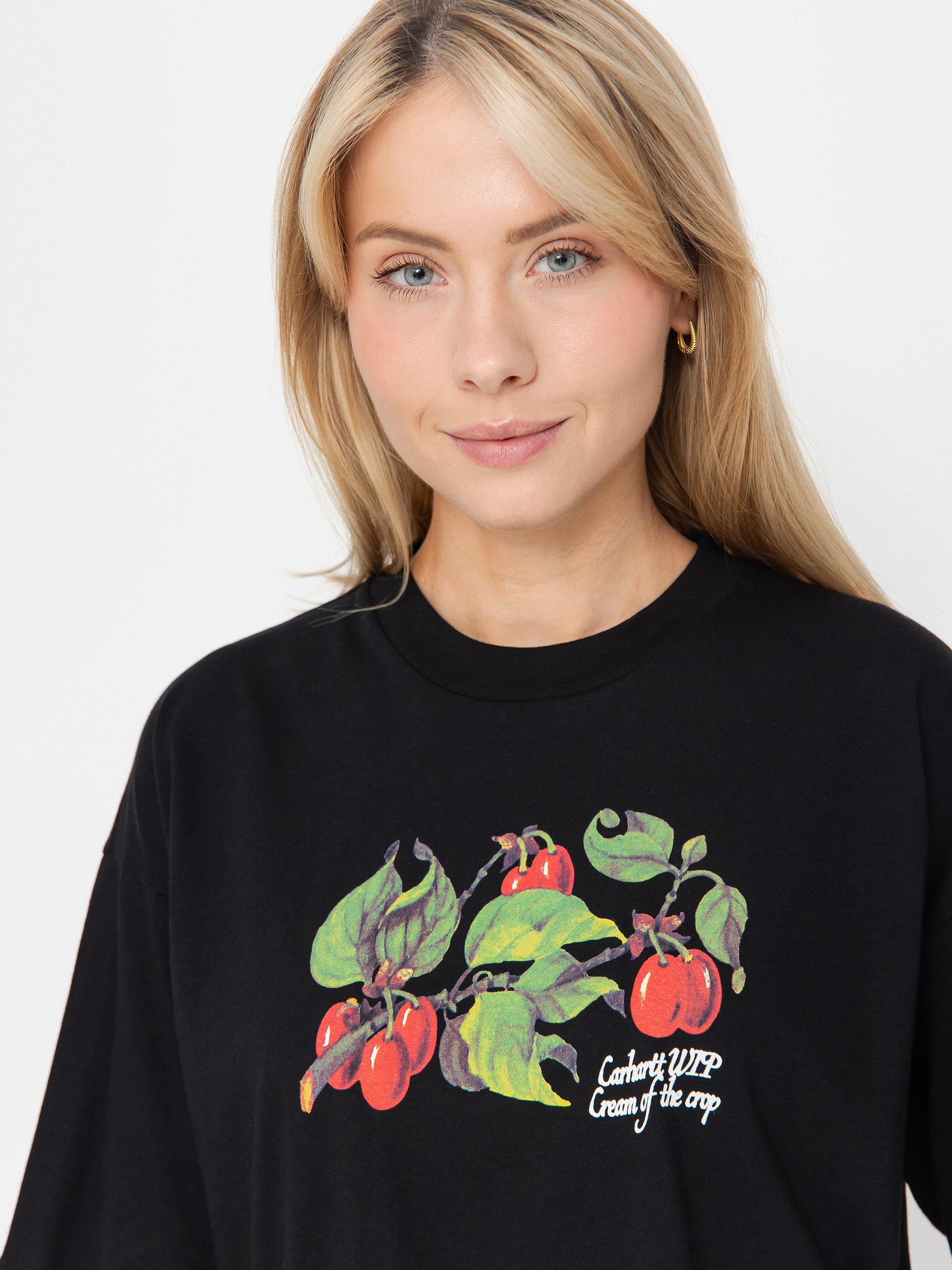 Tricou Carhartt WIP Cream Of The Crop Wmn (black)