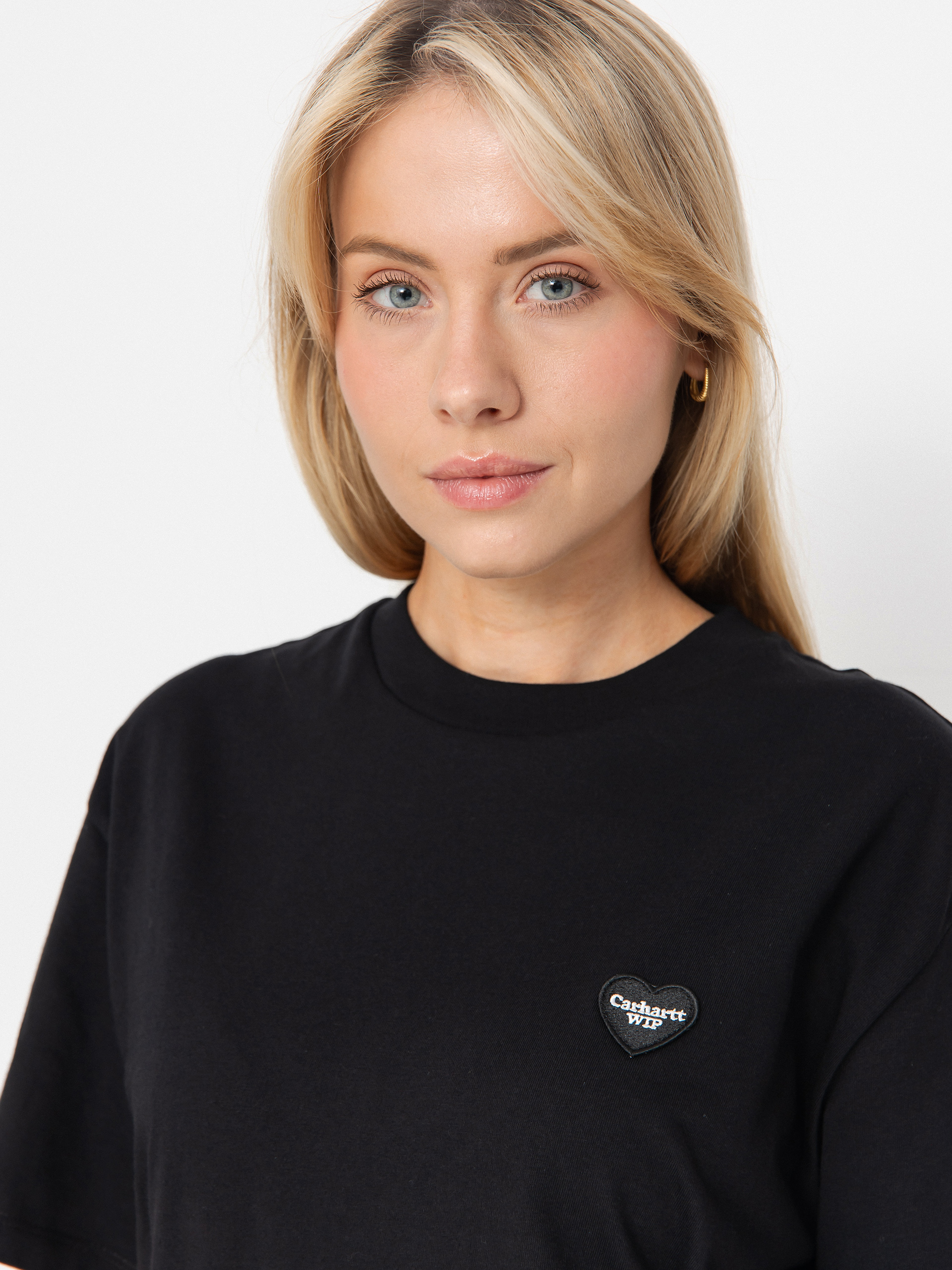 Tricou Carhartt WIP Heart II Hartt Wmn (black)