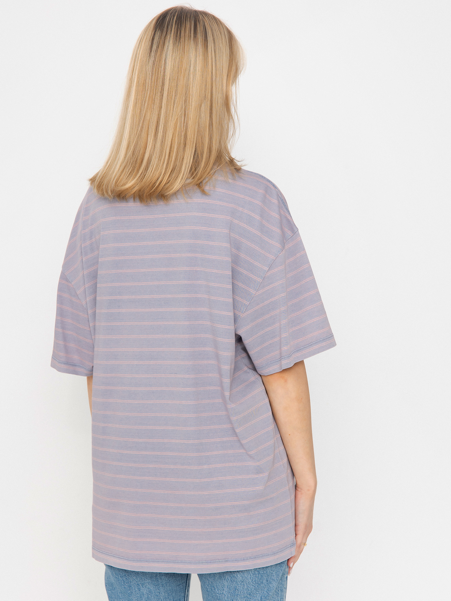Tricou Carhartt WIP Brodina Wmn (brodina stripe/hortensia/indigo overdyed)