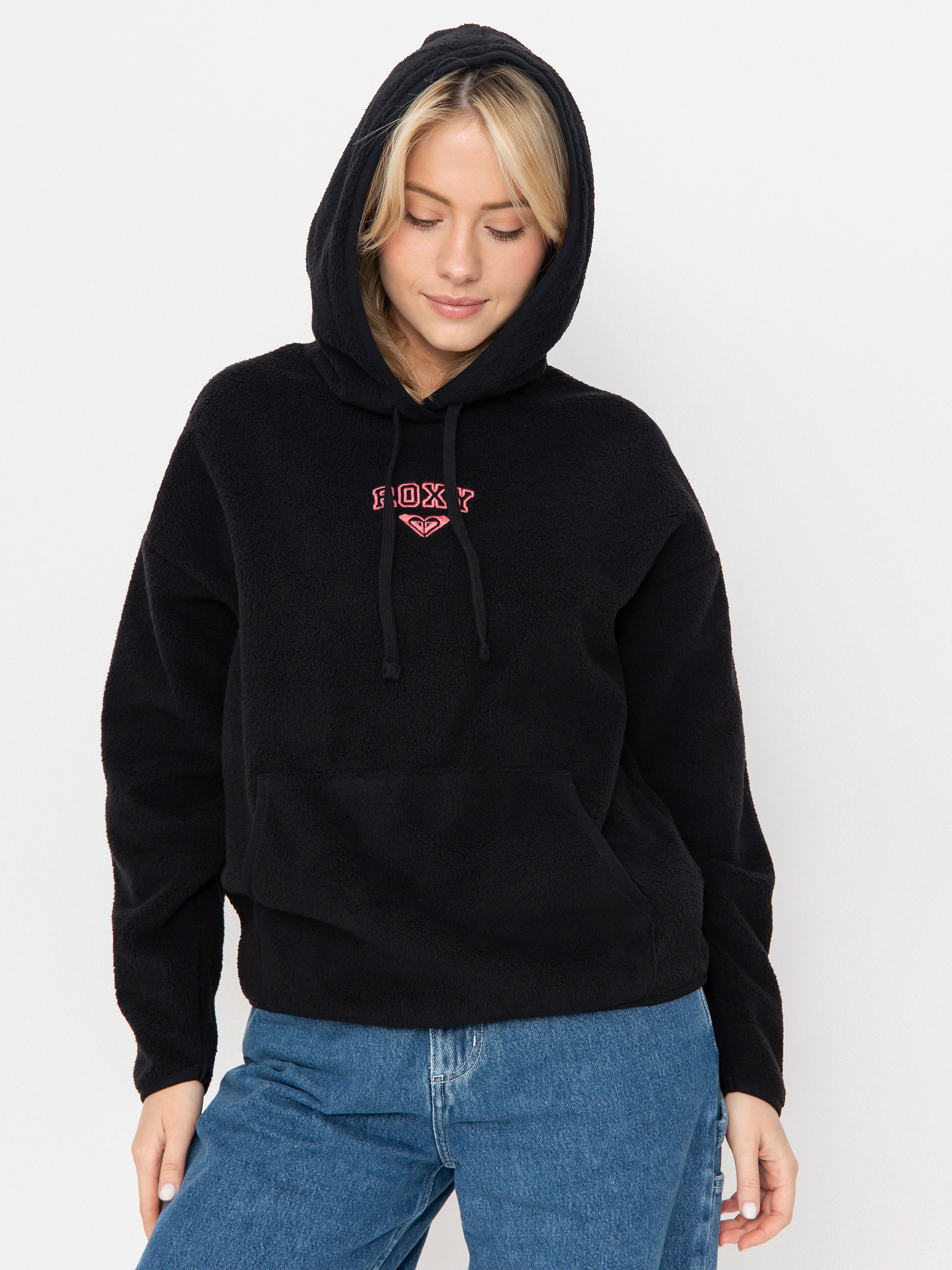 Pentru femei Hanorac din fleece Roxy Cool Calling (anthracite)