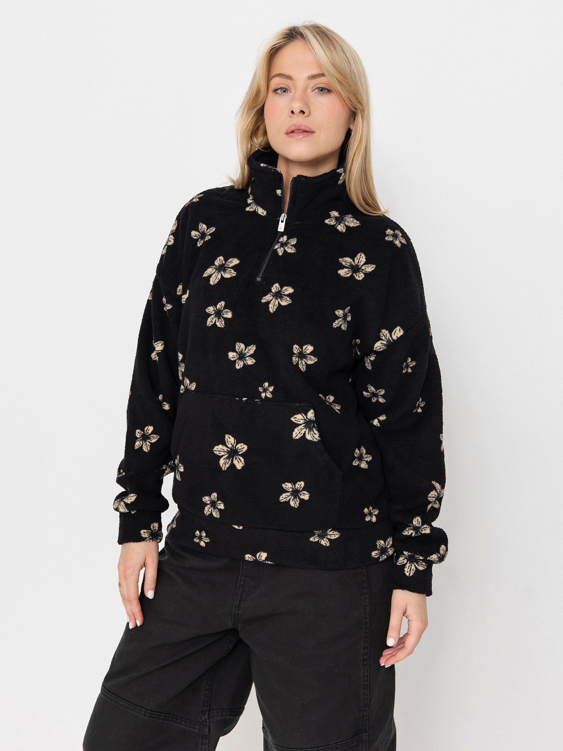 Hanorac din fleece Roxy Vl Live Out Loud Wmn (anthracite sol searcher big)