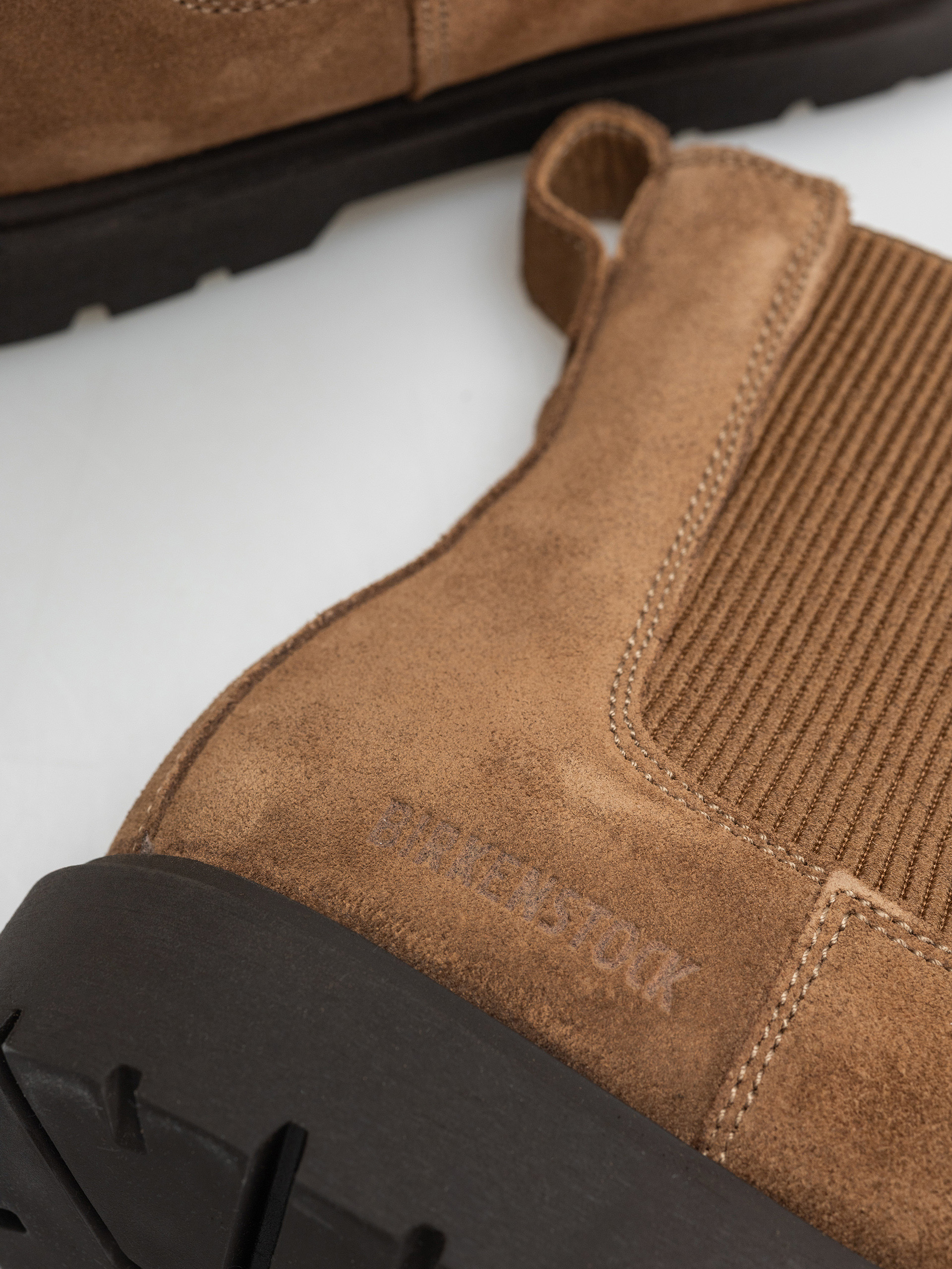 Pantofi Birkenstock Highwood Slip On Suede Leather Narrow Wmn (dark tea)