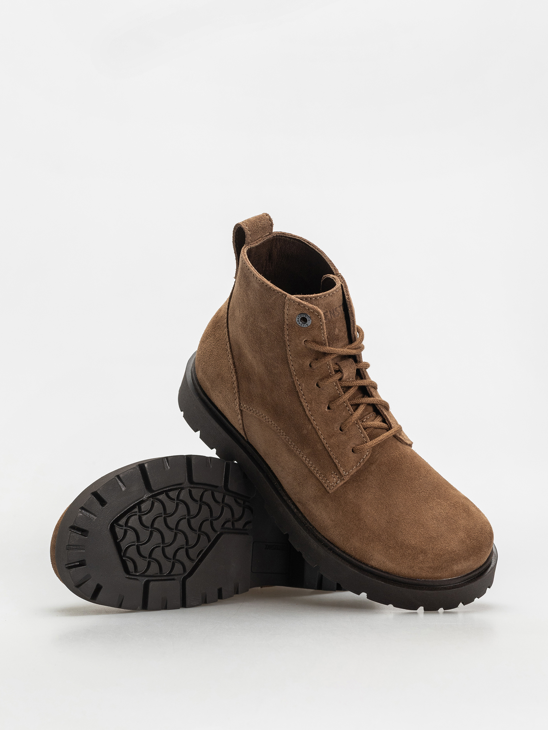 Pantofi Birkenstock Highwood Lace Mid Suede Leather Narrow Wmn (dark tea)