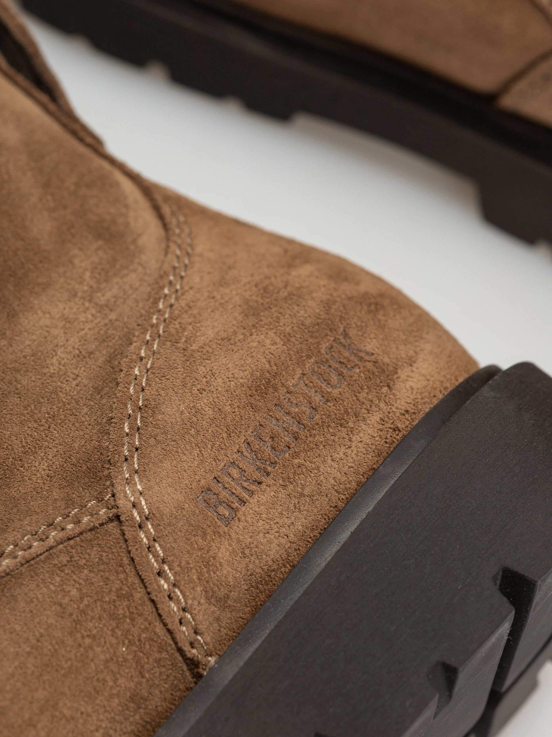 Pantofi Birkenstock Highwood Lace Mid Suede Leather Narrow Wmn (dark tea)