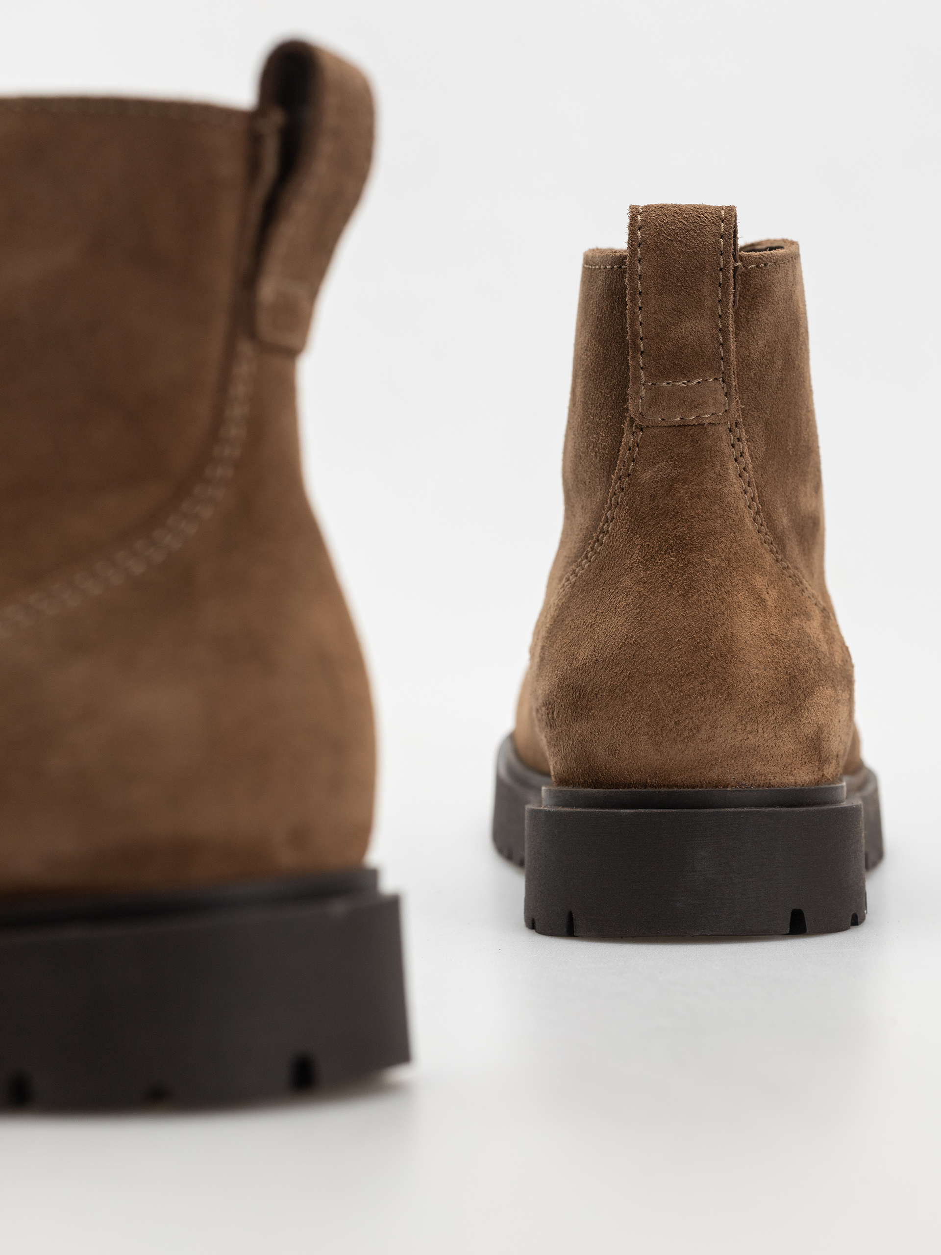 Pantofi Birkenstock Highwood Lace Mid Suede Leather Narrow Wmn (dark tea)