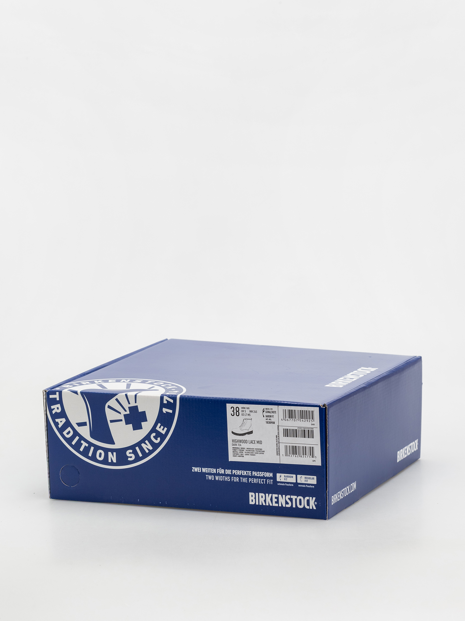 Pantofi Birkenstock Highwood Lace Mid Suede Leather Narrow Wmn (dark tea)