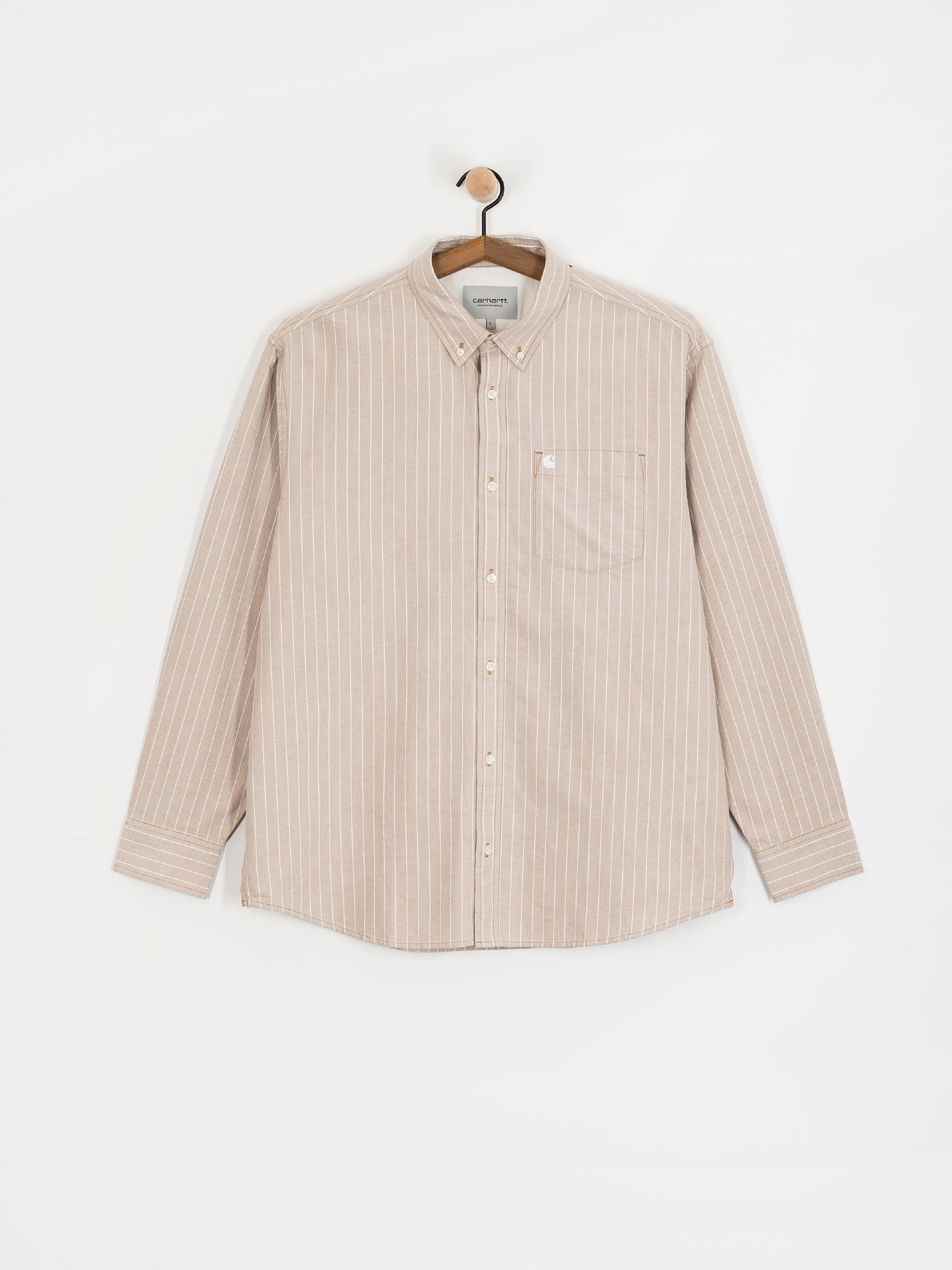 Cămașă Carhartt WIP Cassel (cassel stripe/peanut/white)