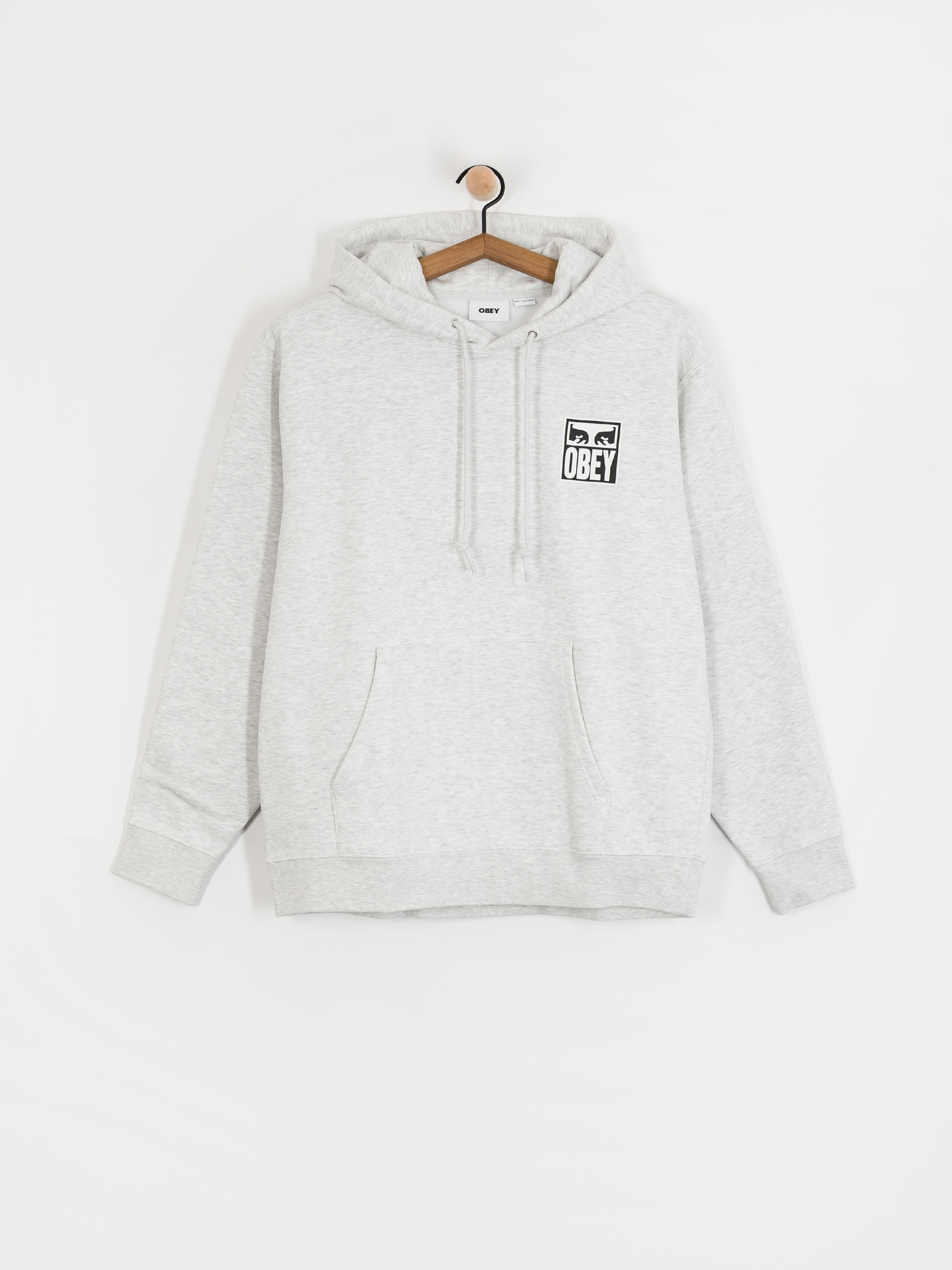 Hanorac cu glugă OBEY Obey Eyes Icon HD (heather grey)
