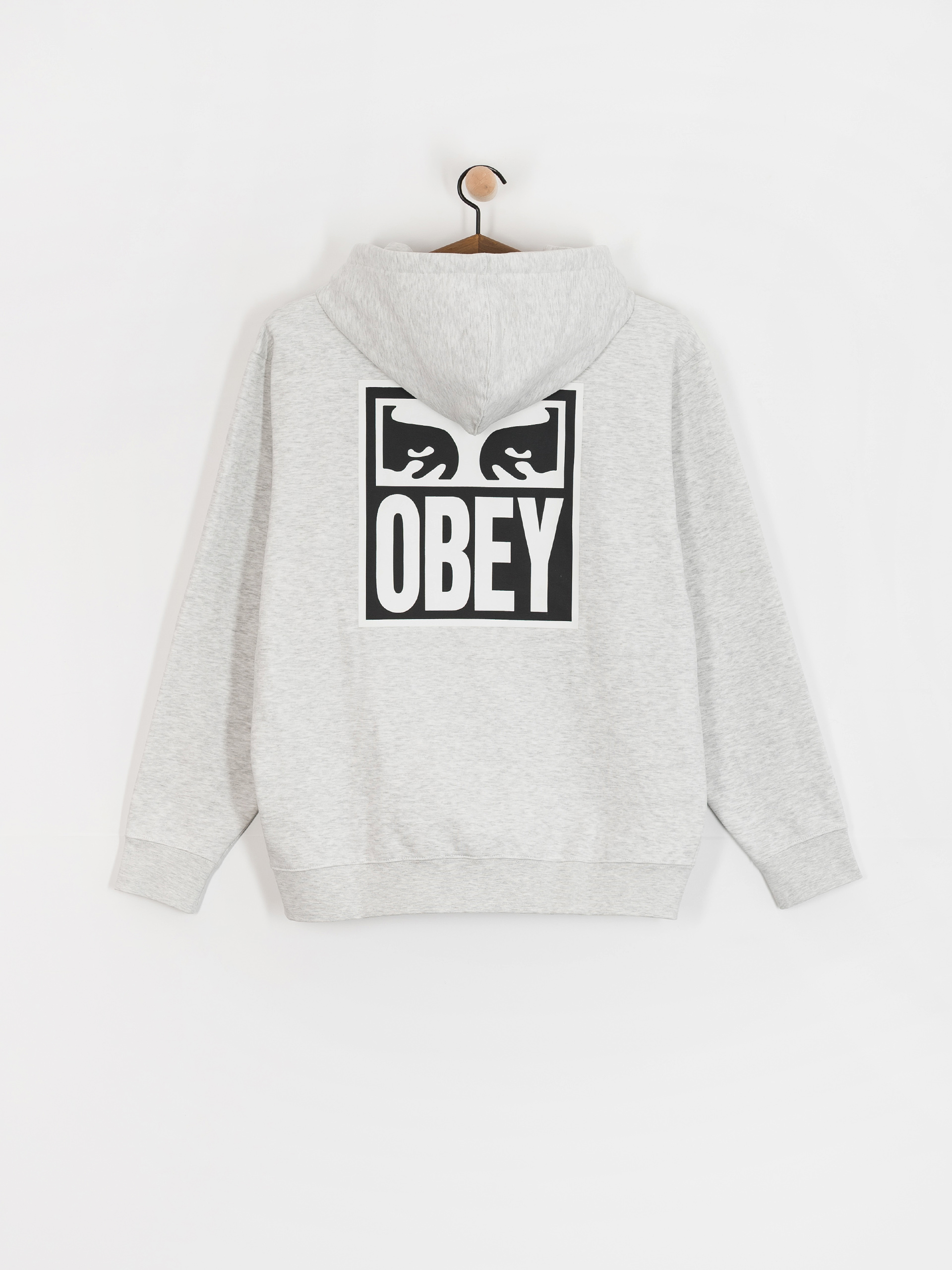 Hanorac cu glugă OBEY Obey Eyes Icon HD (heather grey)