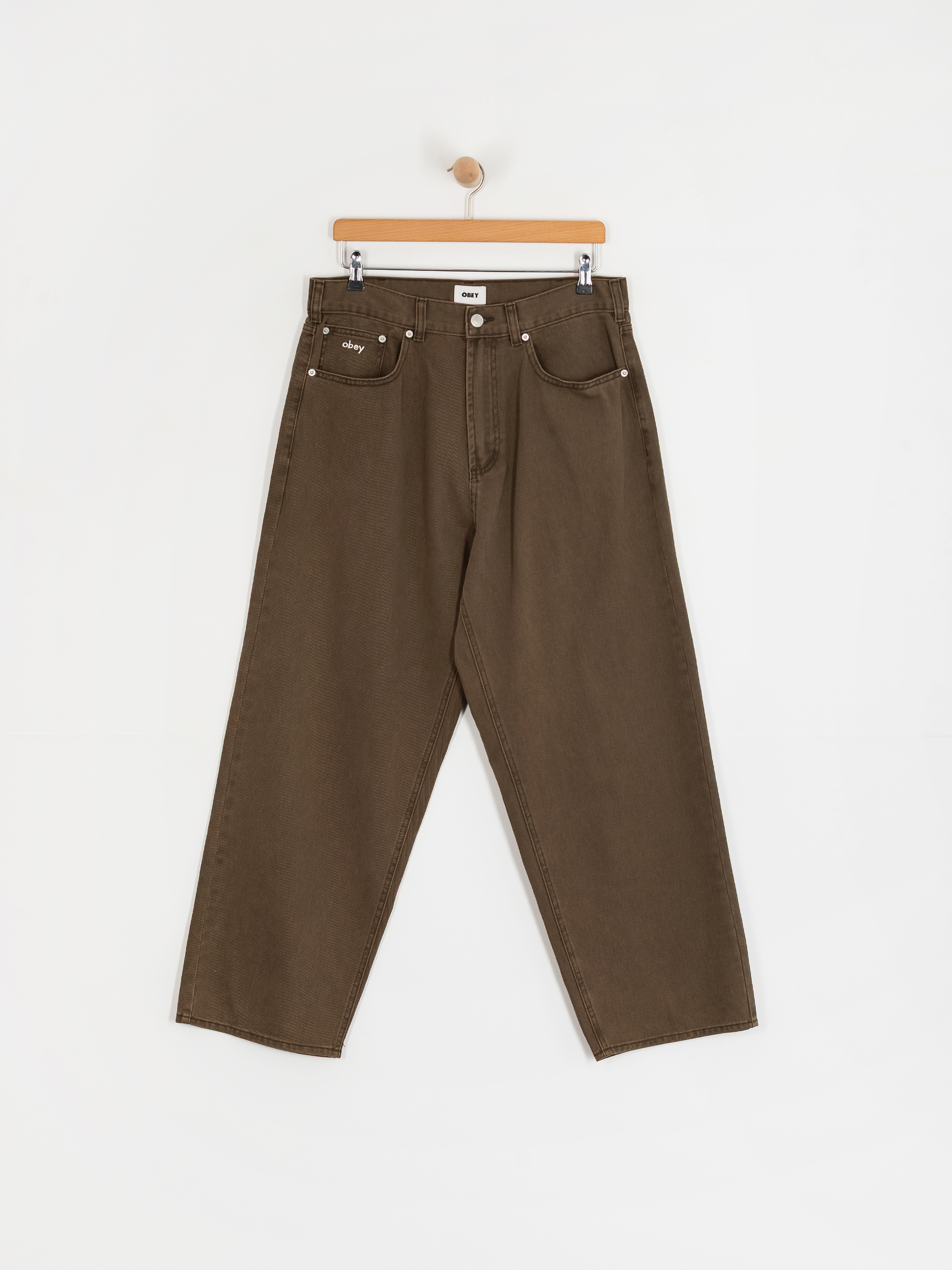 Pantaloni OBEY Bigwig Baggy Denim (wren faded wash)