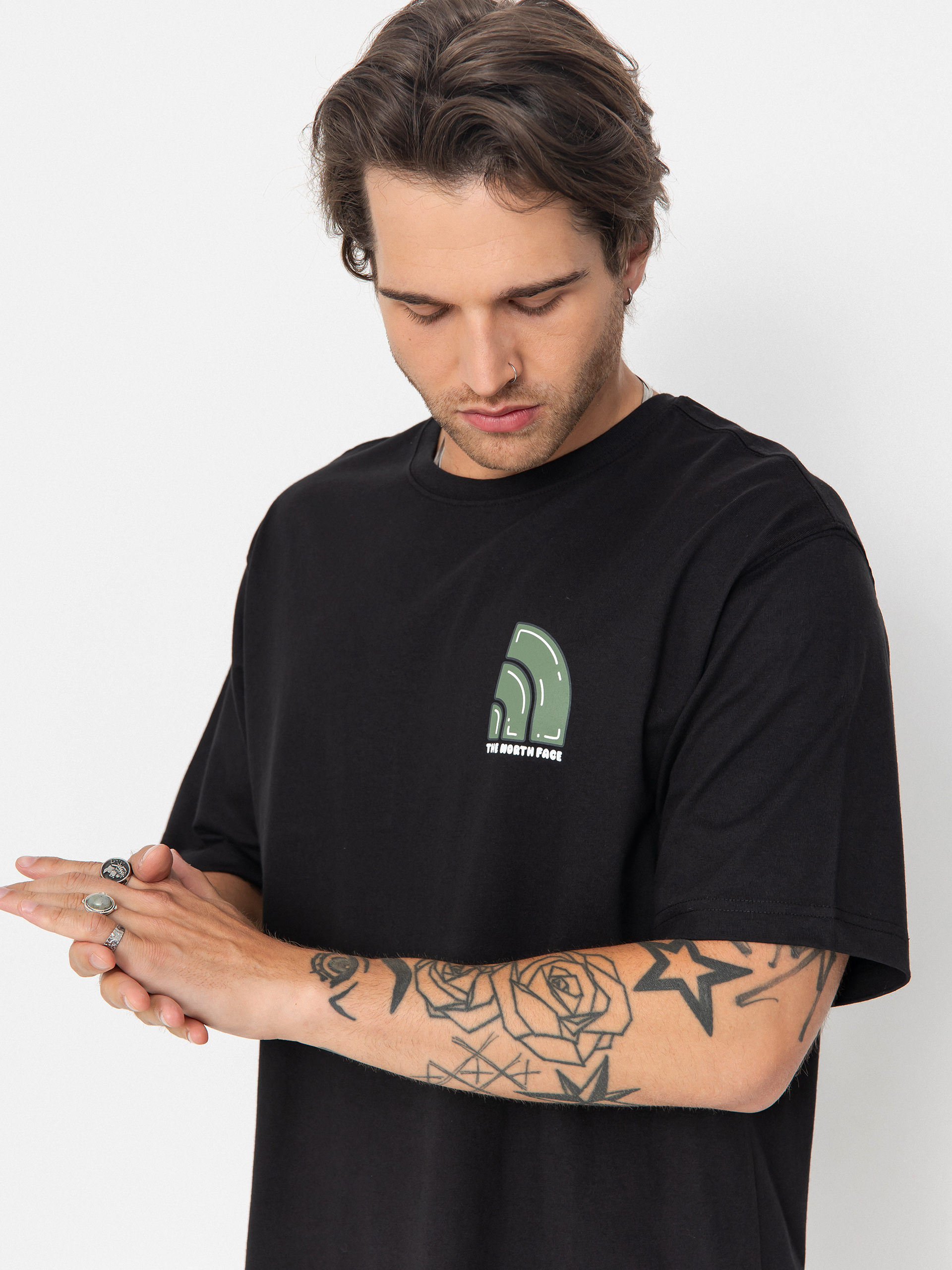 Tricou The North Face Bubble Logo Relaxed (tnf black)