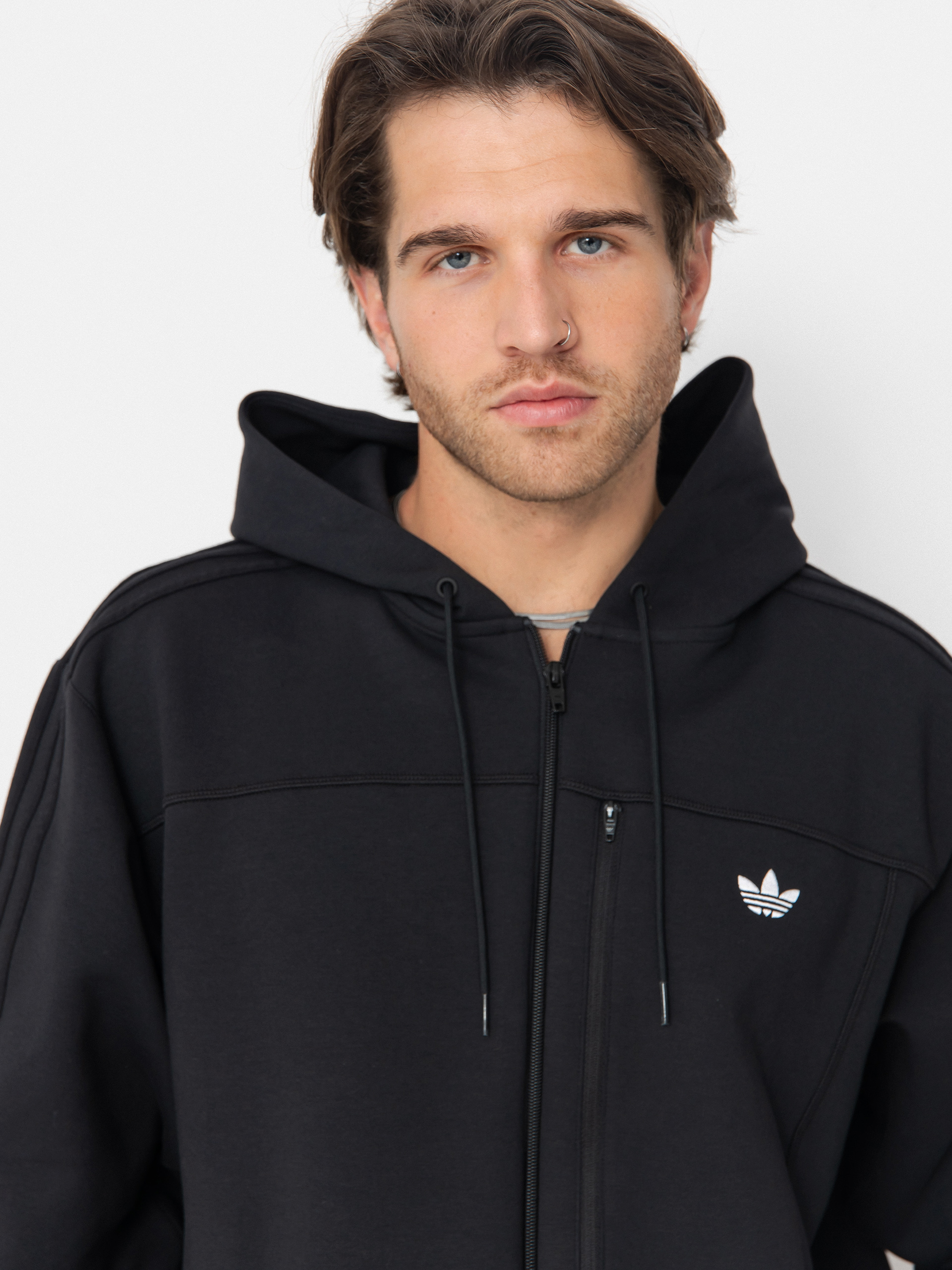 Geacă adidas Tech Fleece - negru (black/white)