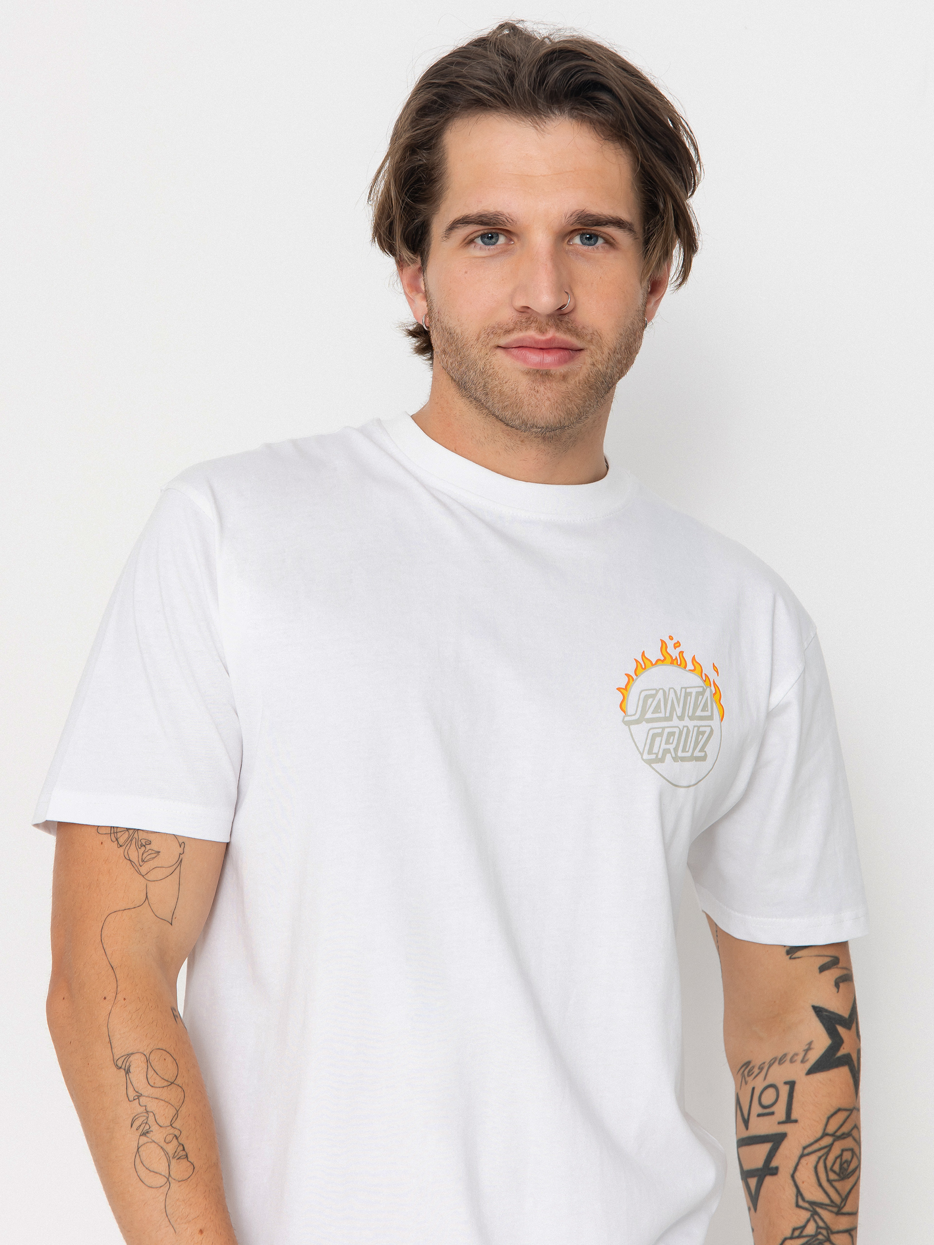 Tricou Santa Cruz Burnt Opus Ovrszd (white)