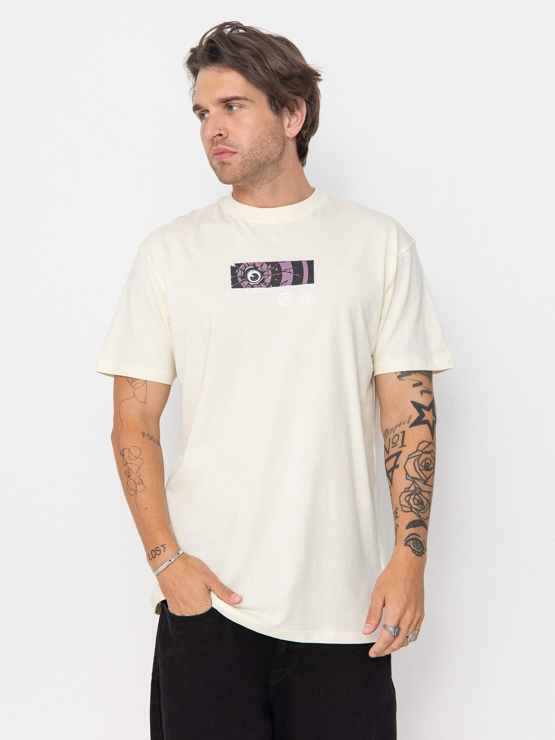 Tricou Santa Cruz Roskopp Dissect Strip (unbleached cotton)