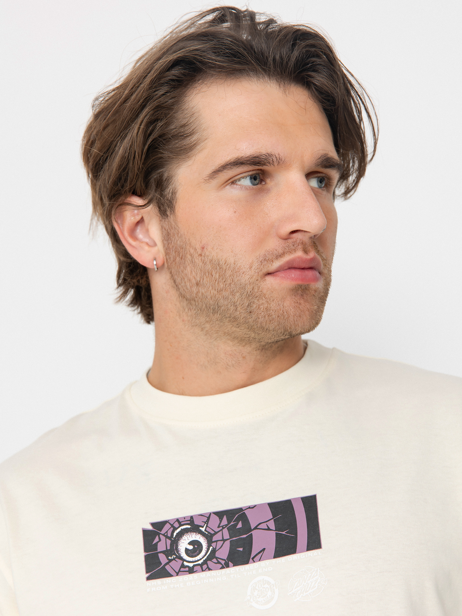 Tricou Santa Cruz Roskopp Dissect Strip (unbleached cotton)