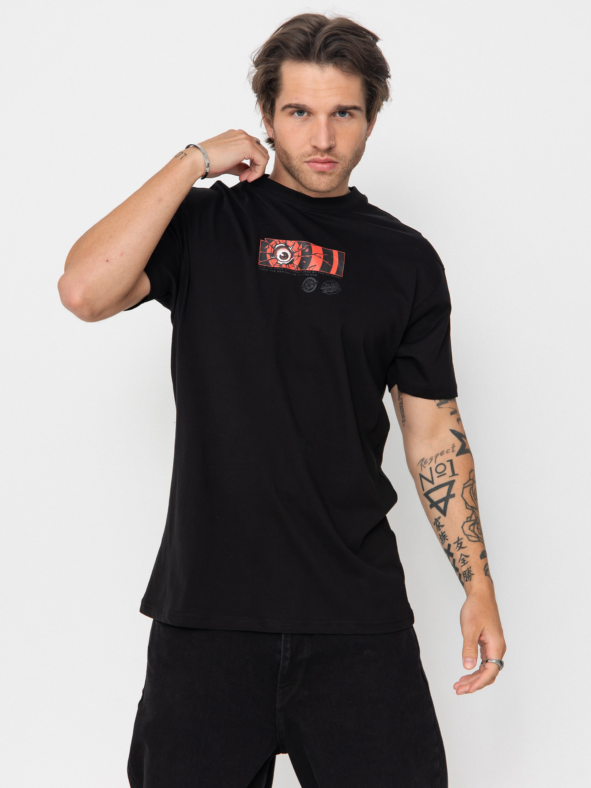 Tricou Santa Cruz Roskopp Dissect Strip (black)