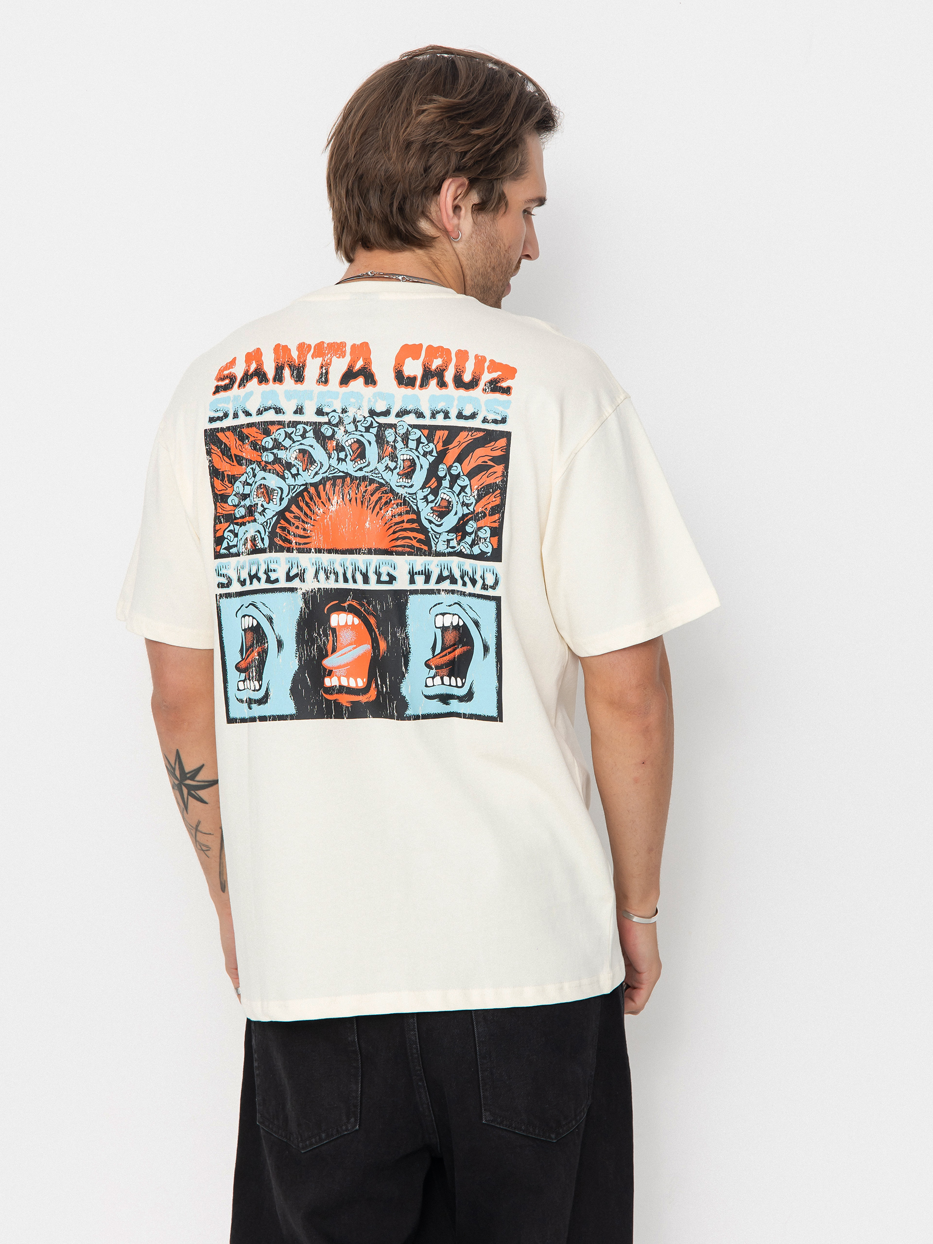 Tricou Santa Cruz VTG Screaming Connect (unbleached cotton)