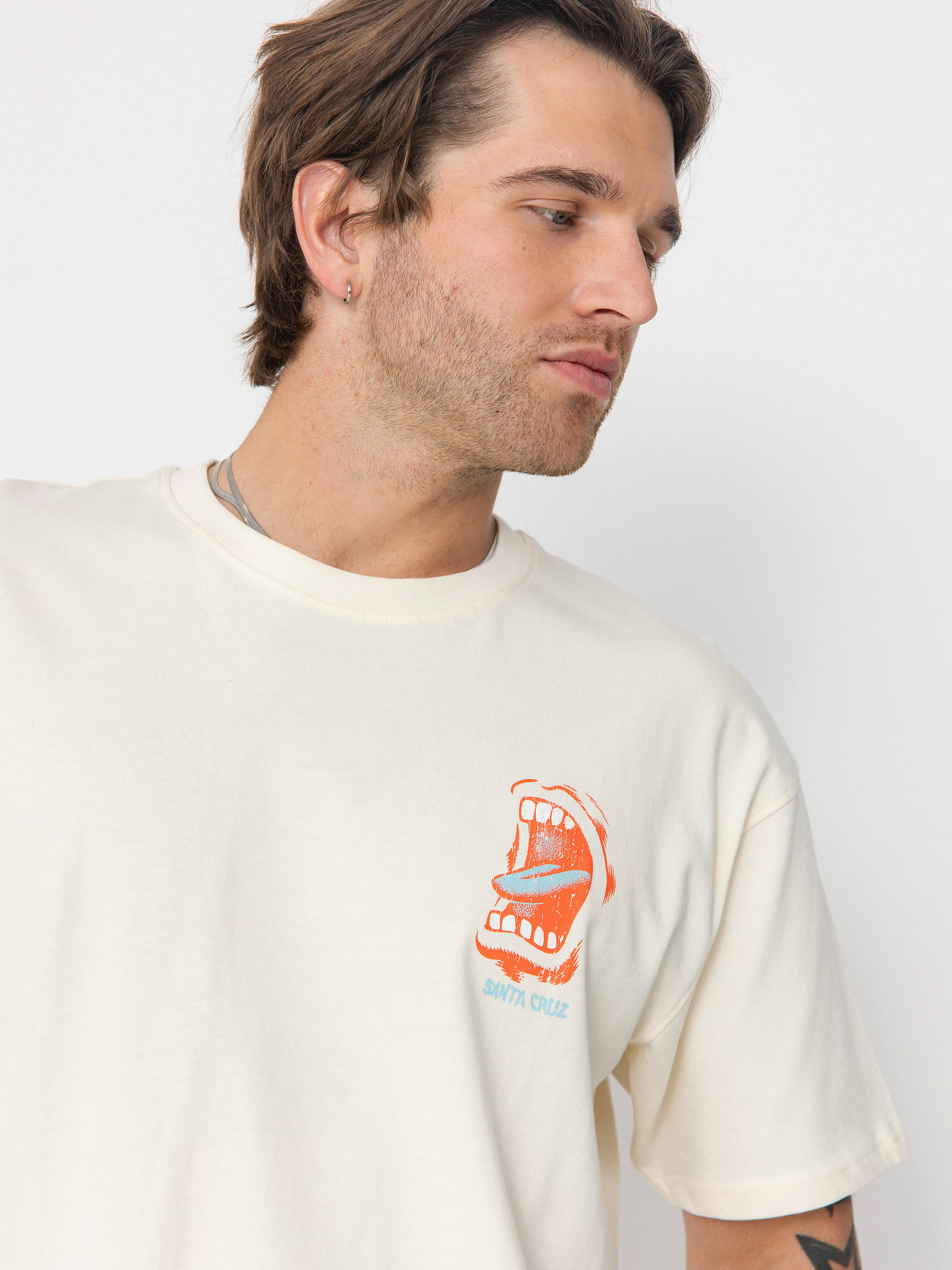 Tricou Santa Cruz VTG Screaming Connect (unbleached cotton)