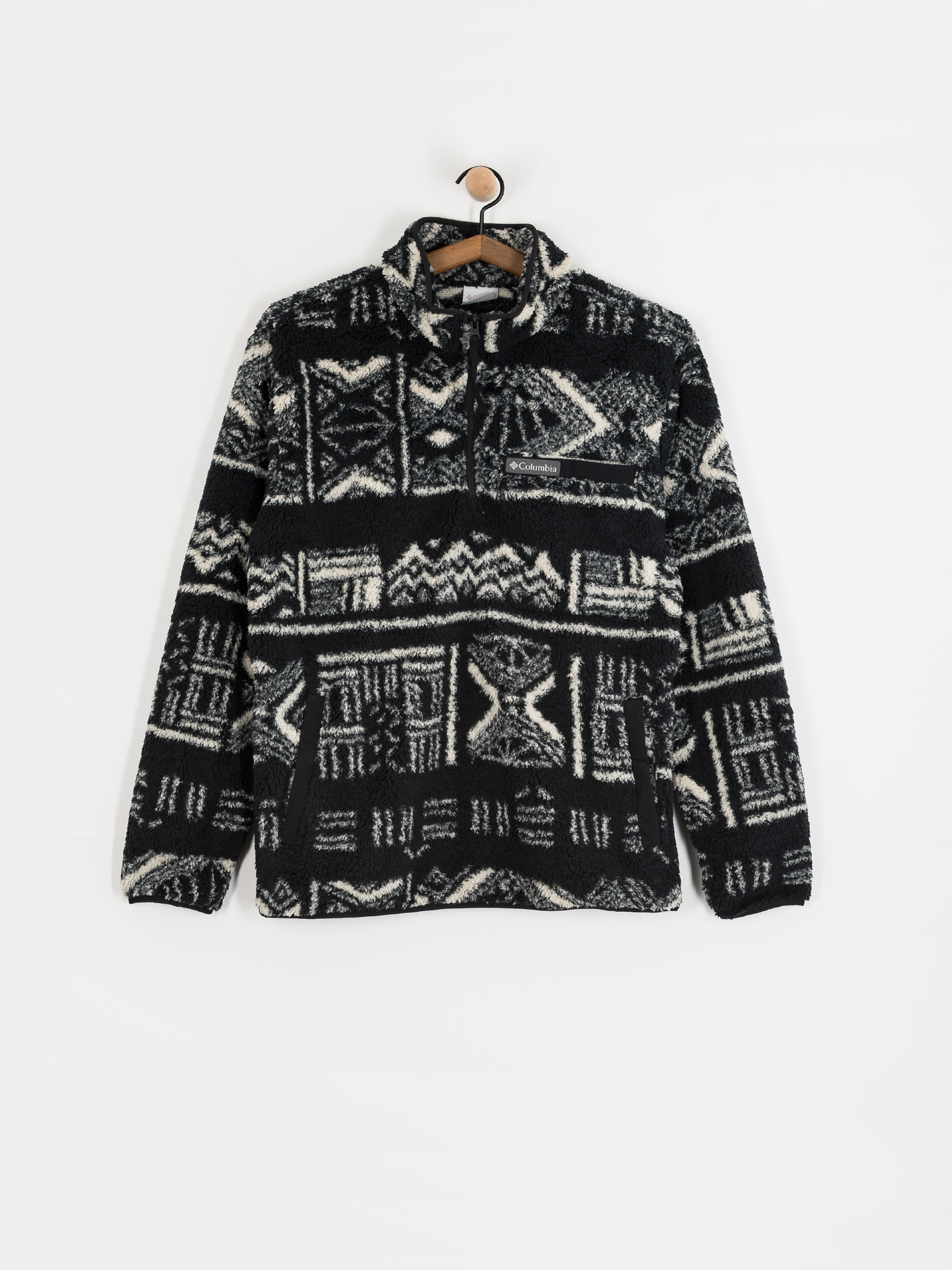 Pentru bărbați Hanorac din fleece Columbia Rugged Ridge High Pile Half Zip (black deschutes days)