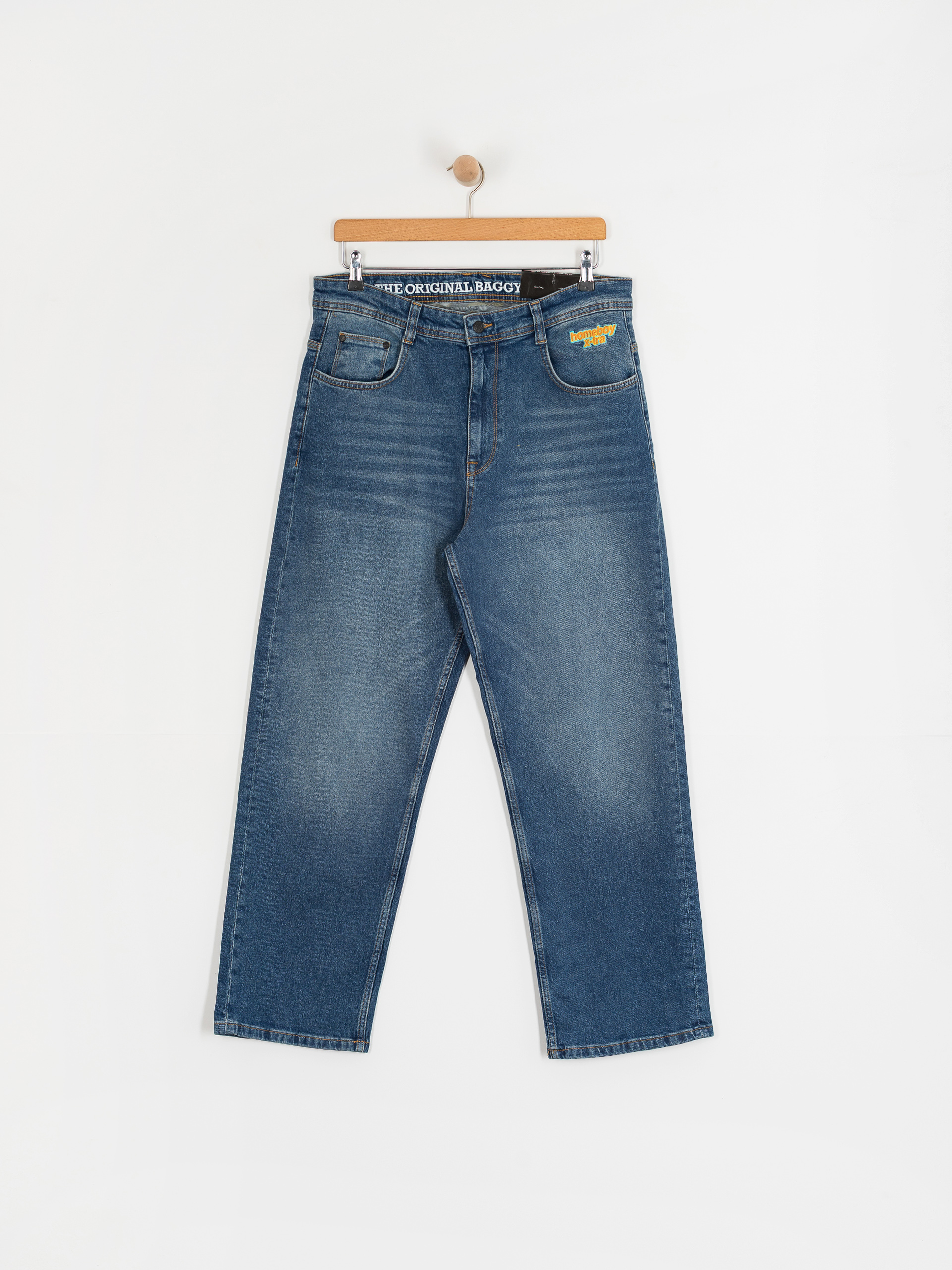Pantaloni Homeboy X Tra Baggy Wiskers Denim (vintage blue)