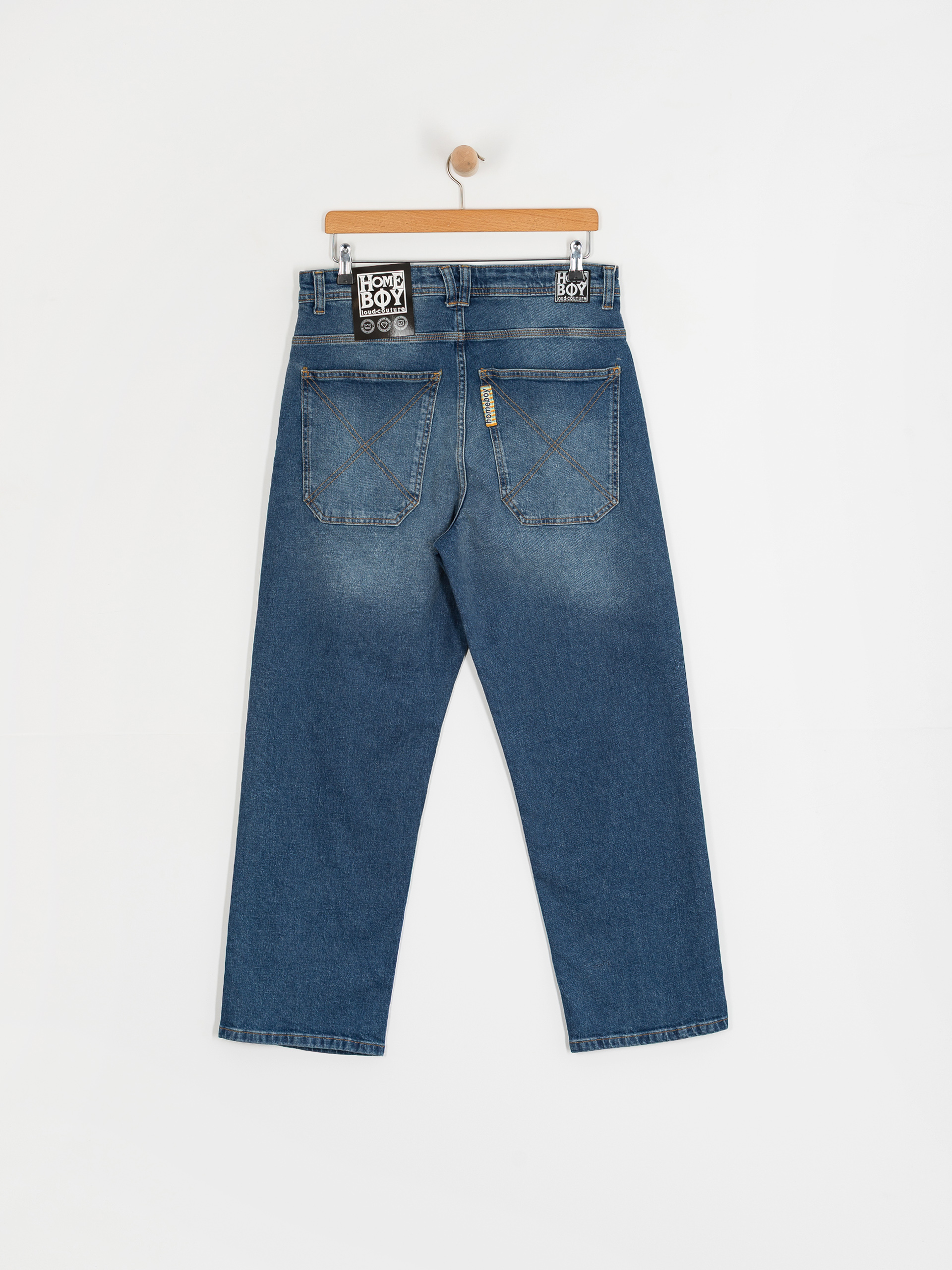 Pantaloni Homeboy X Tra Baggy Wiskers Denim (vintage blue)