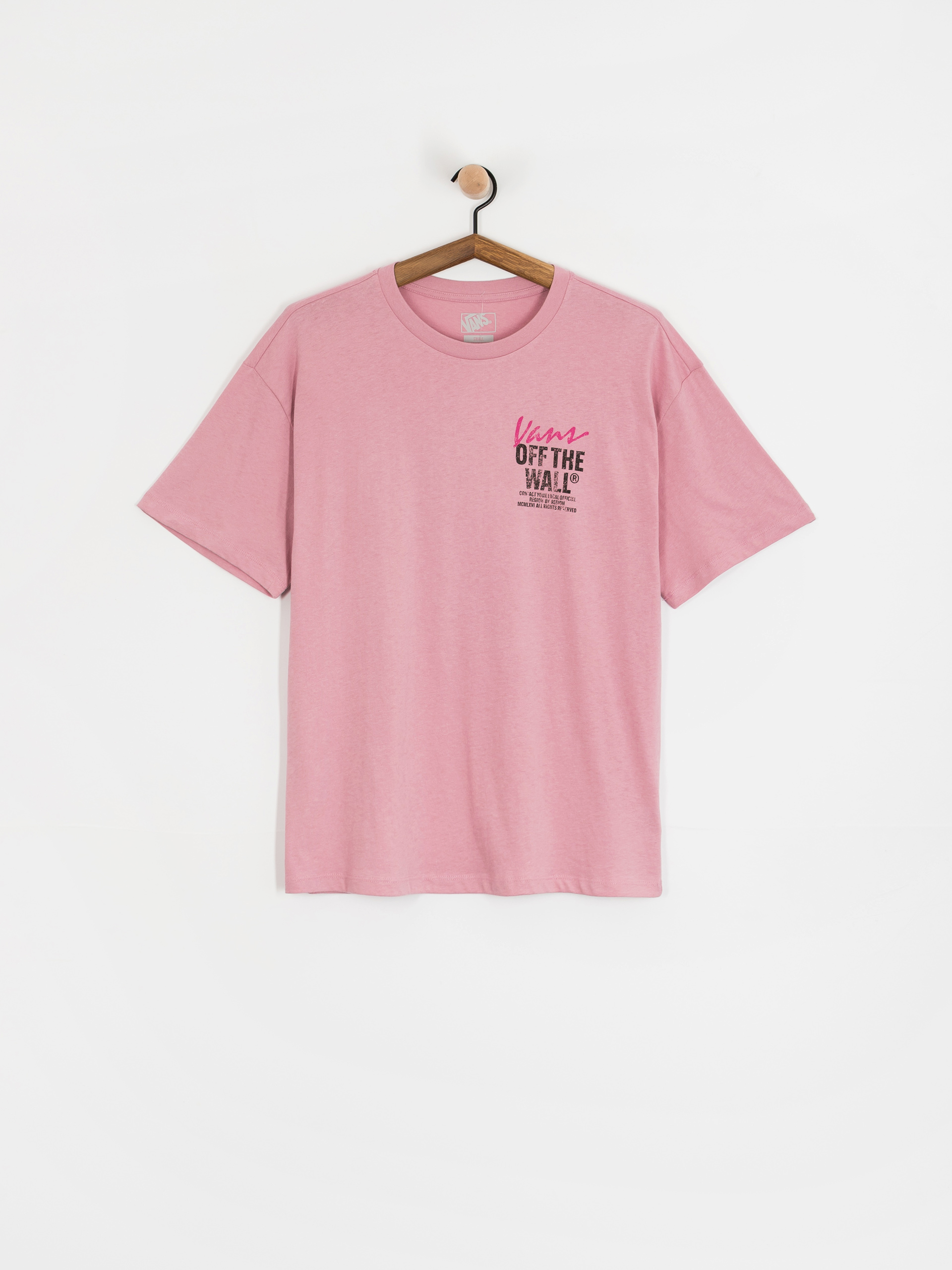 Tricou Vans Lady Wall Outsized Wmn (pink dawn)