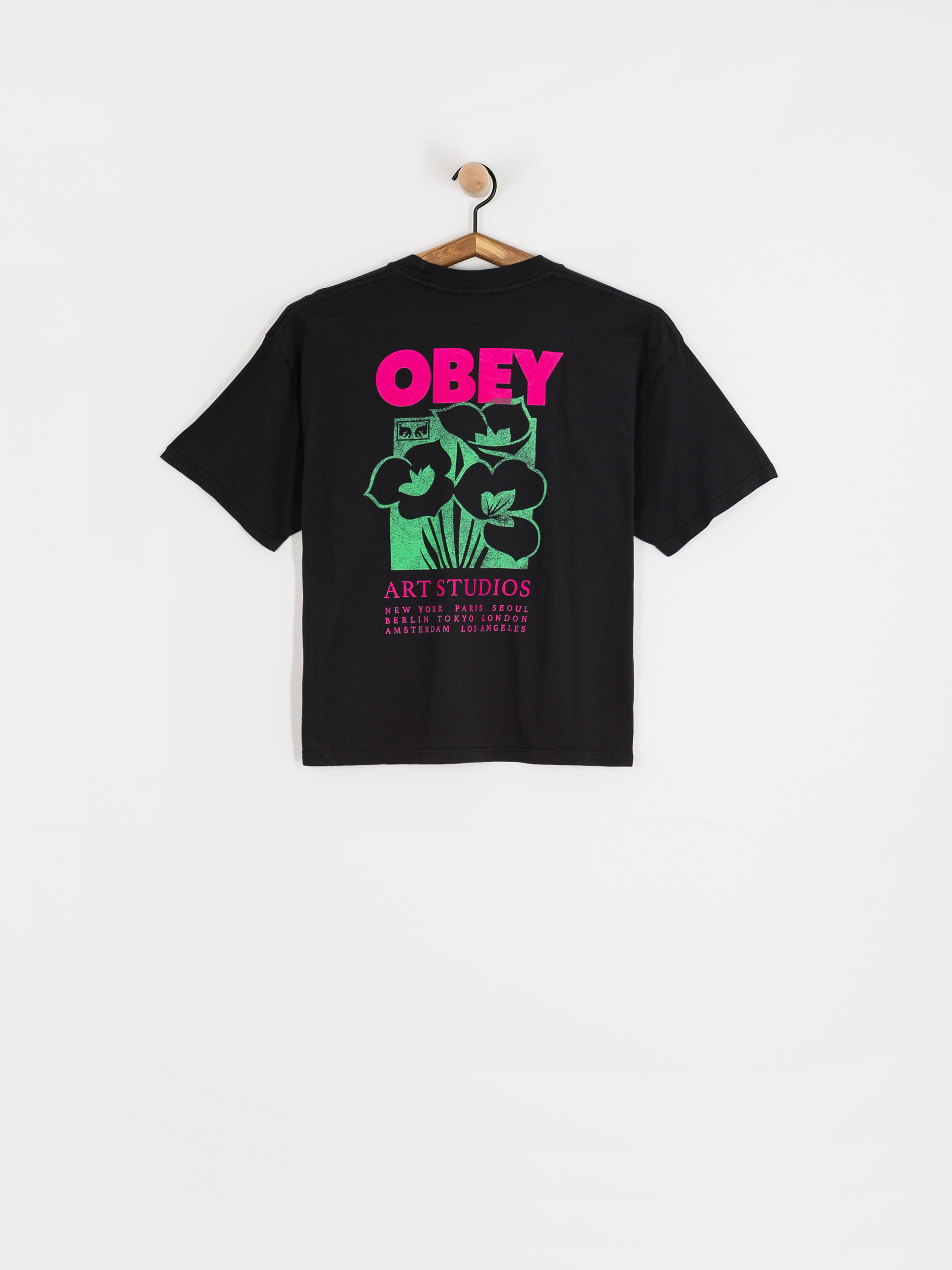 Tricou OBEY Obey Art Studio Flowers Wmn (digital black)