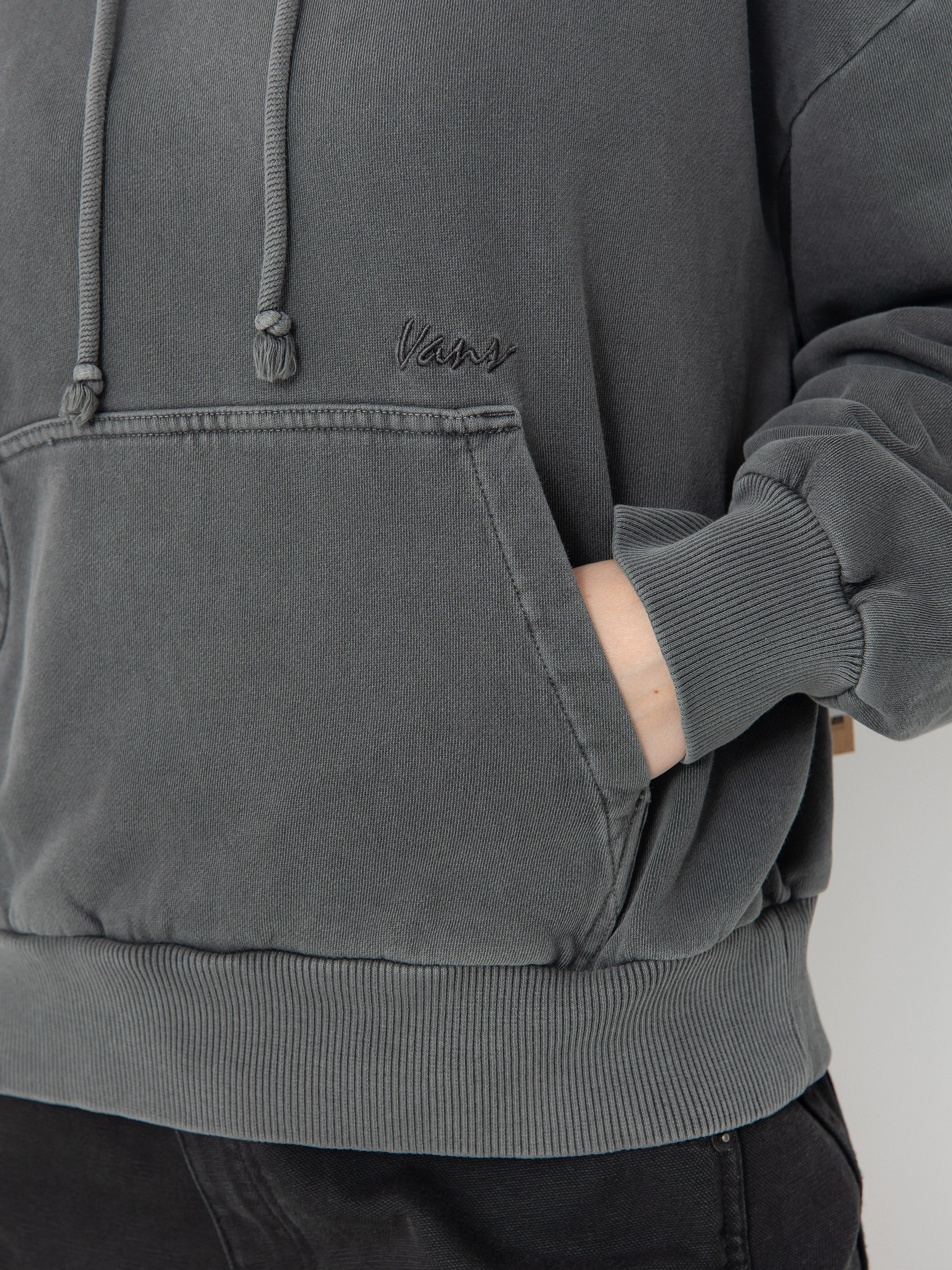 Hanorac cu glugă Vans Retro HD Wmn (mountain essentials asphalt)