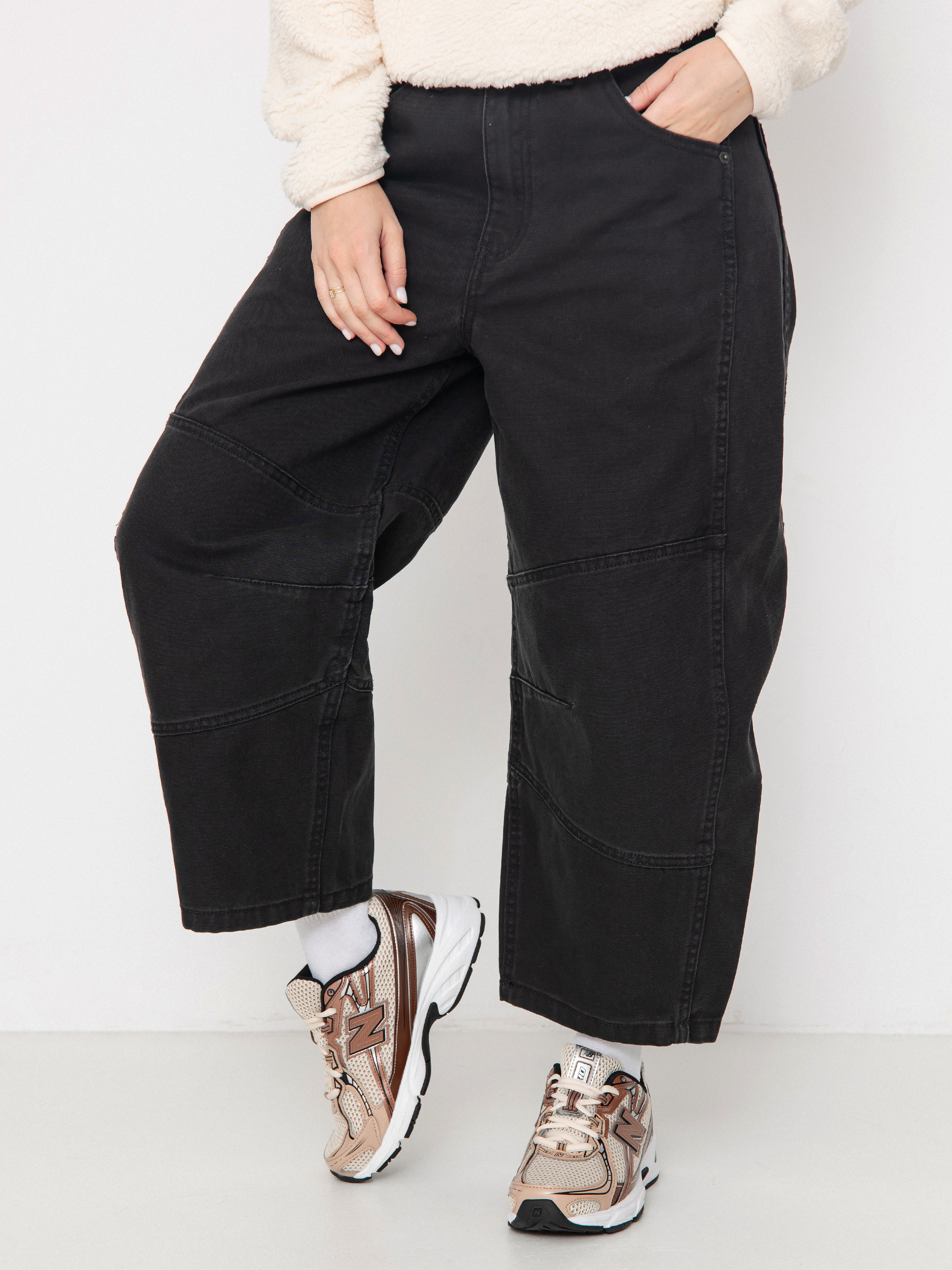 Pantaloni Vans Blaire Cropped Barrel Wmn (black)