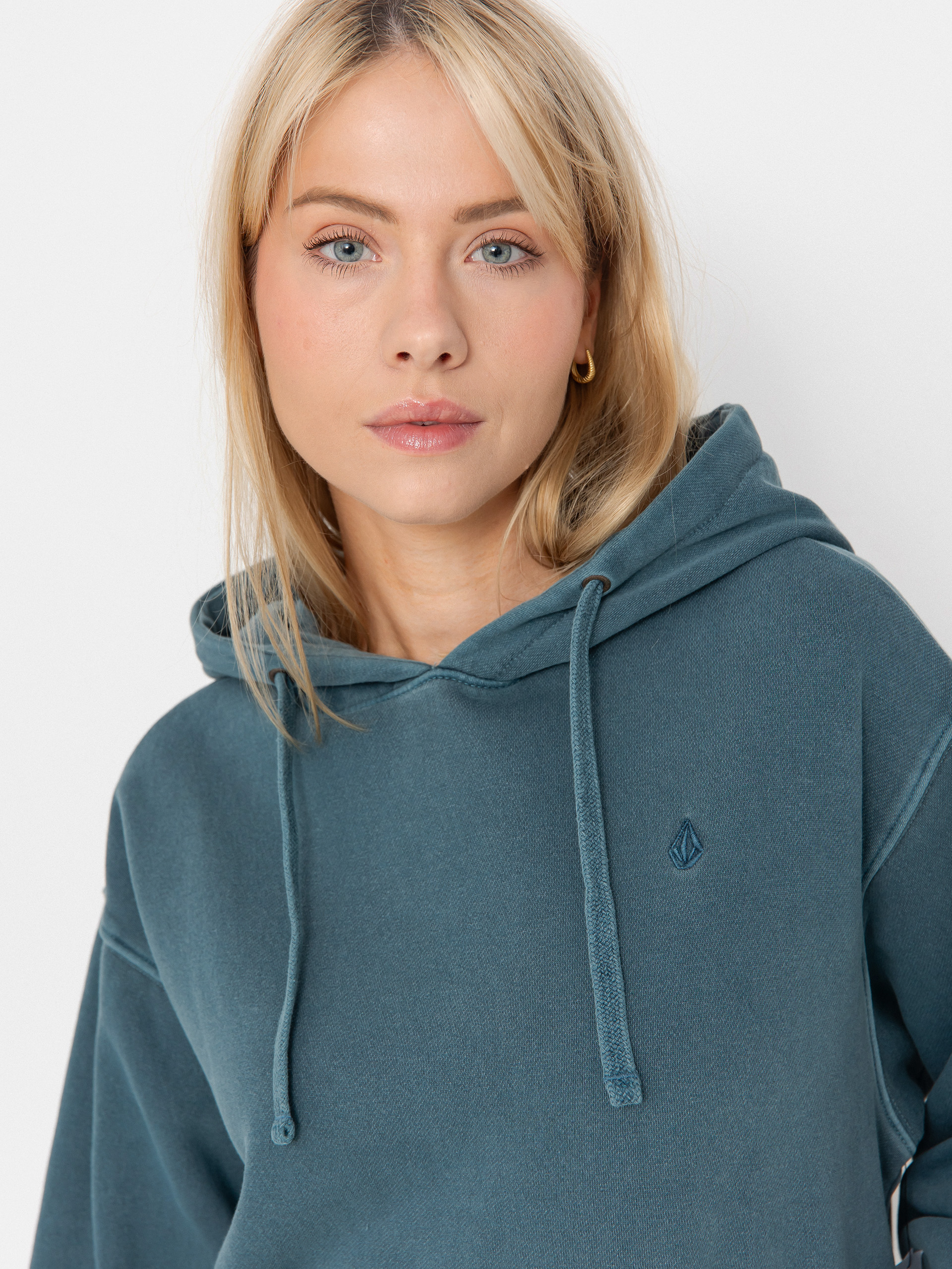 Hanorac cu glugă Volcom Stone Soft HD Wmn (emerald green)