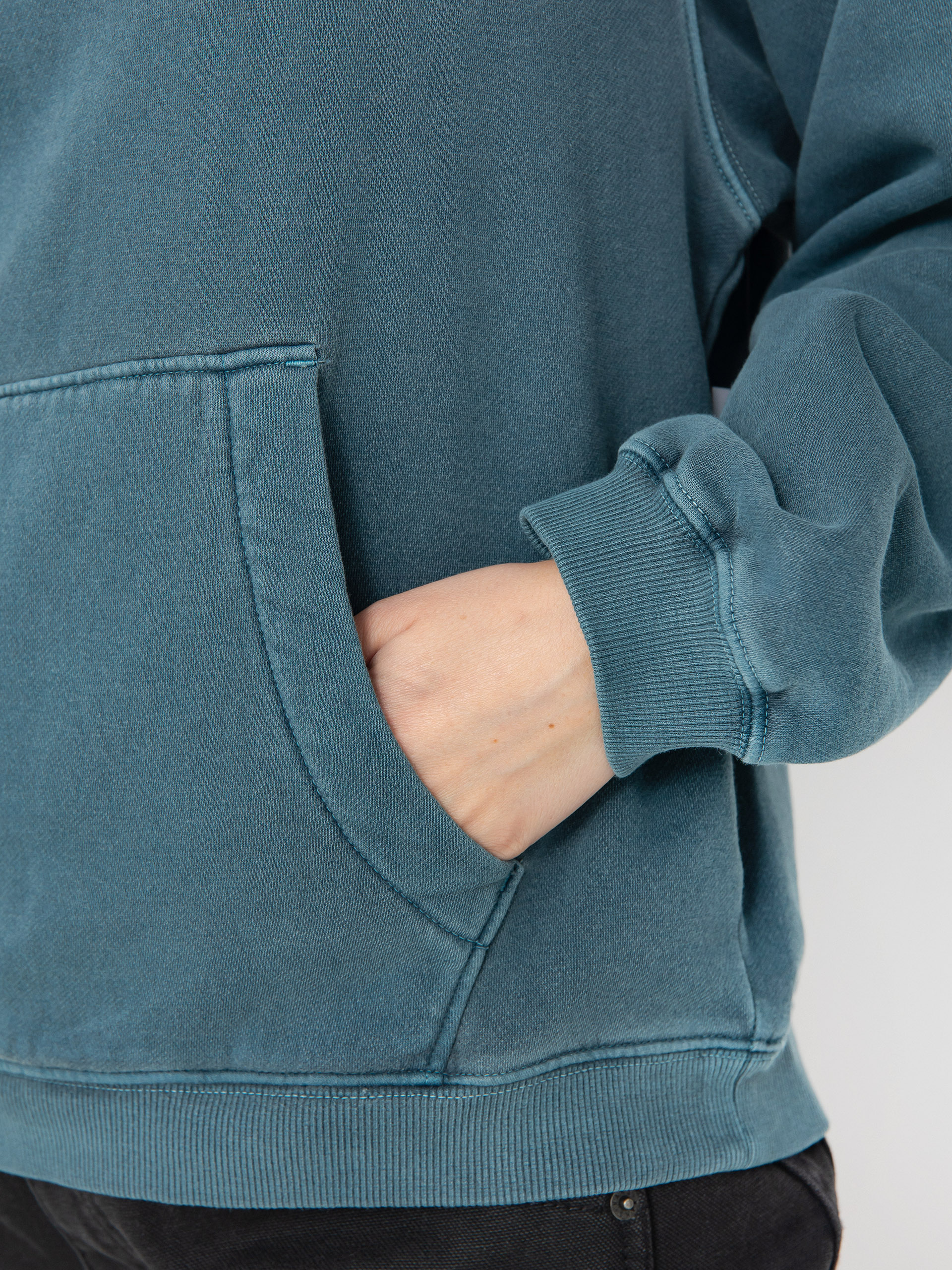 Hanorac cu glugă Volcom Stone Soft HD Wmn (emerald green)