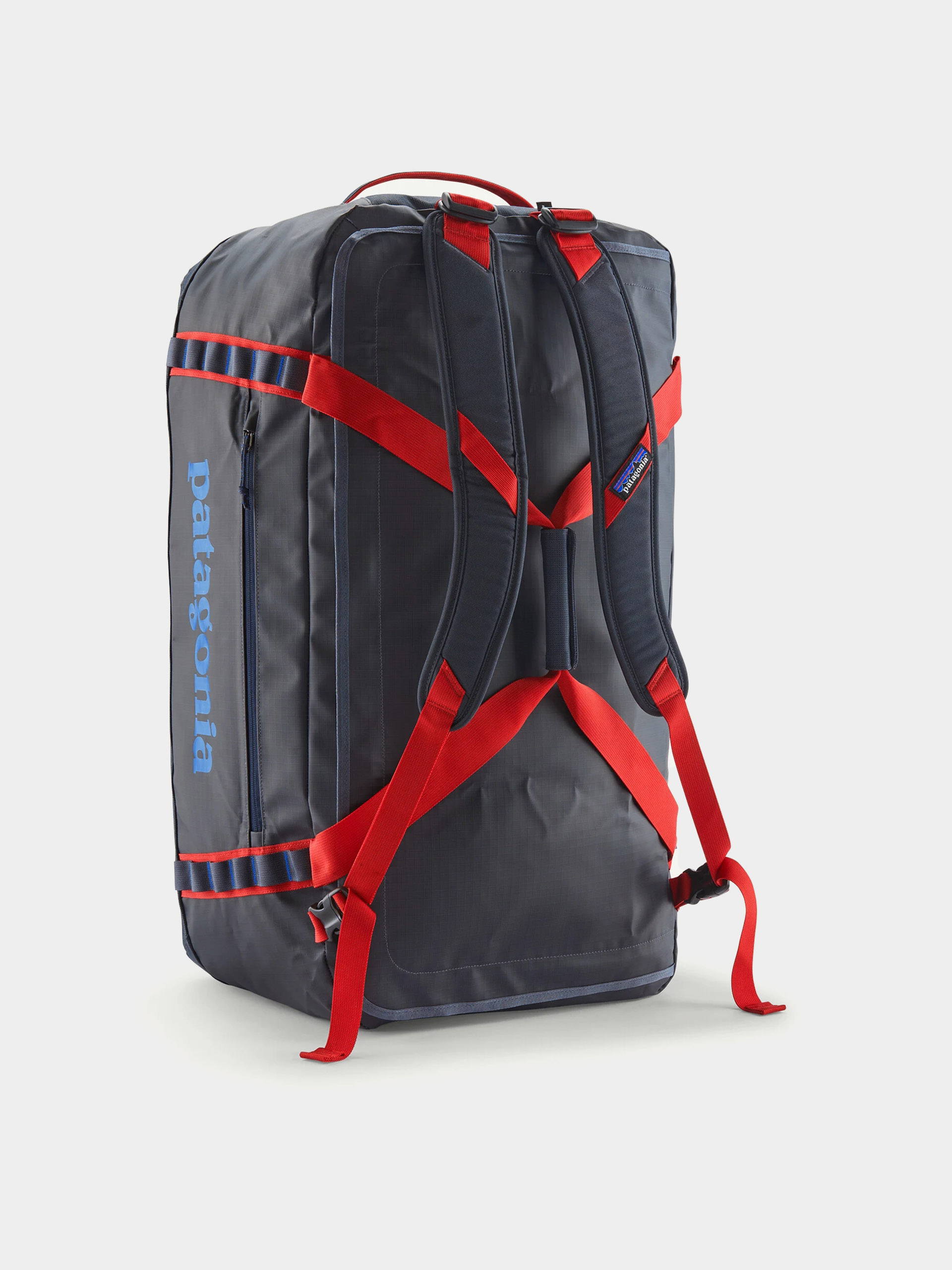 Geantă Patagonia Black Hole Duffel 70L (smolder blue w/amanita red)