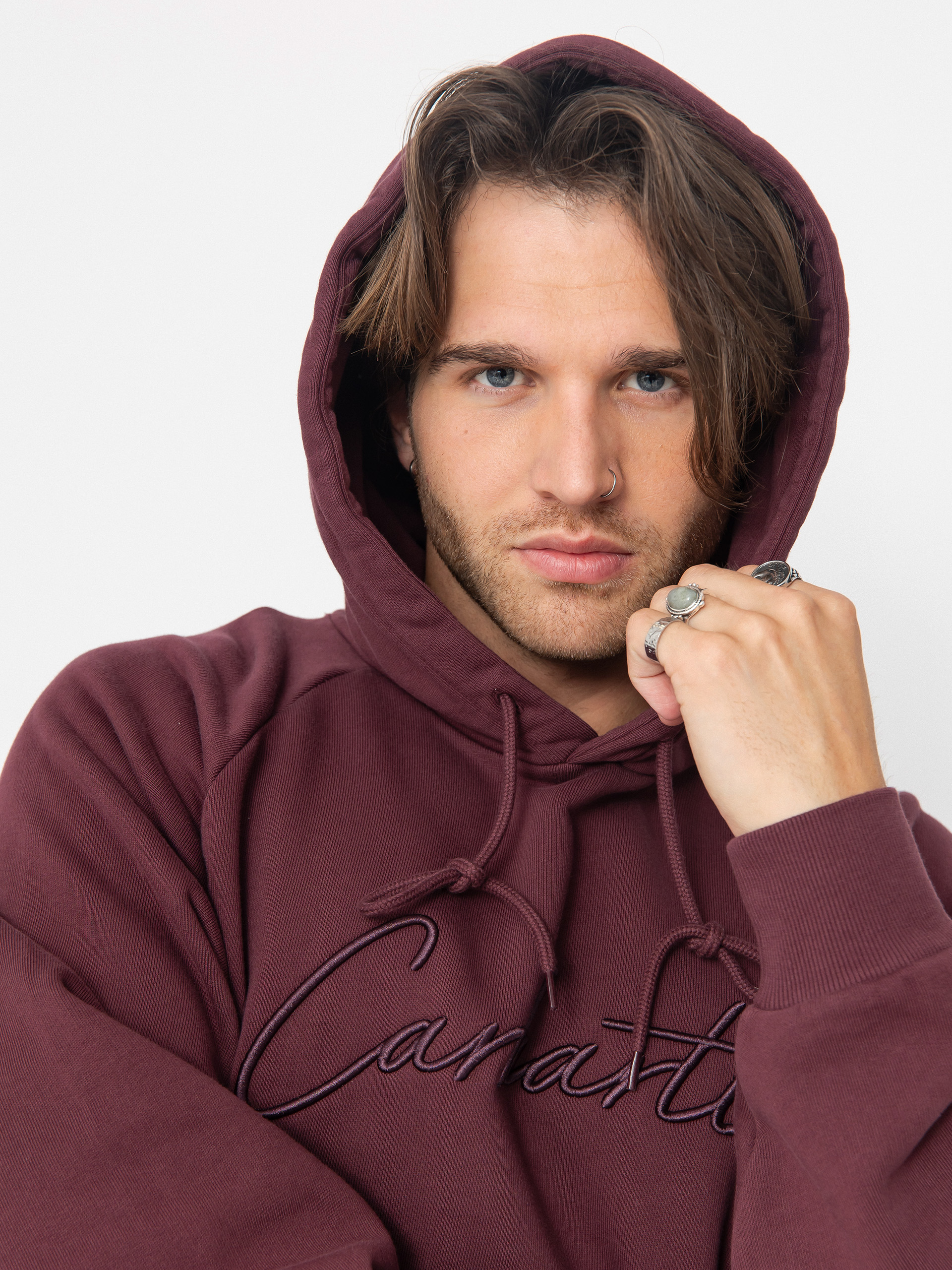 Hanorac cu glugă Carhartt WIP Ray HD (rondo)