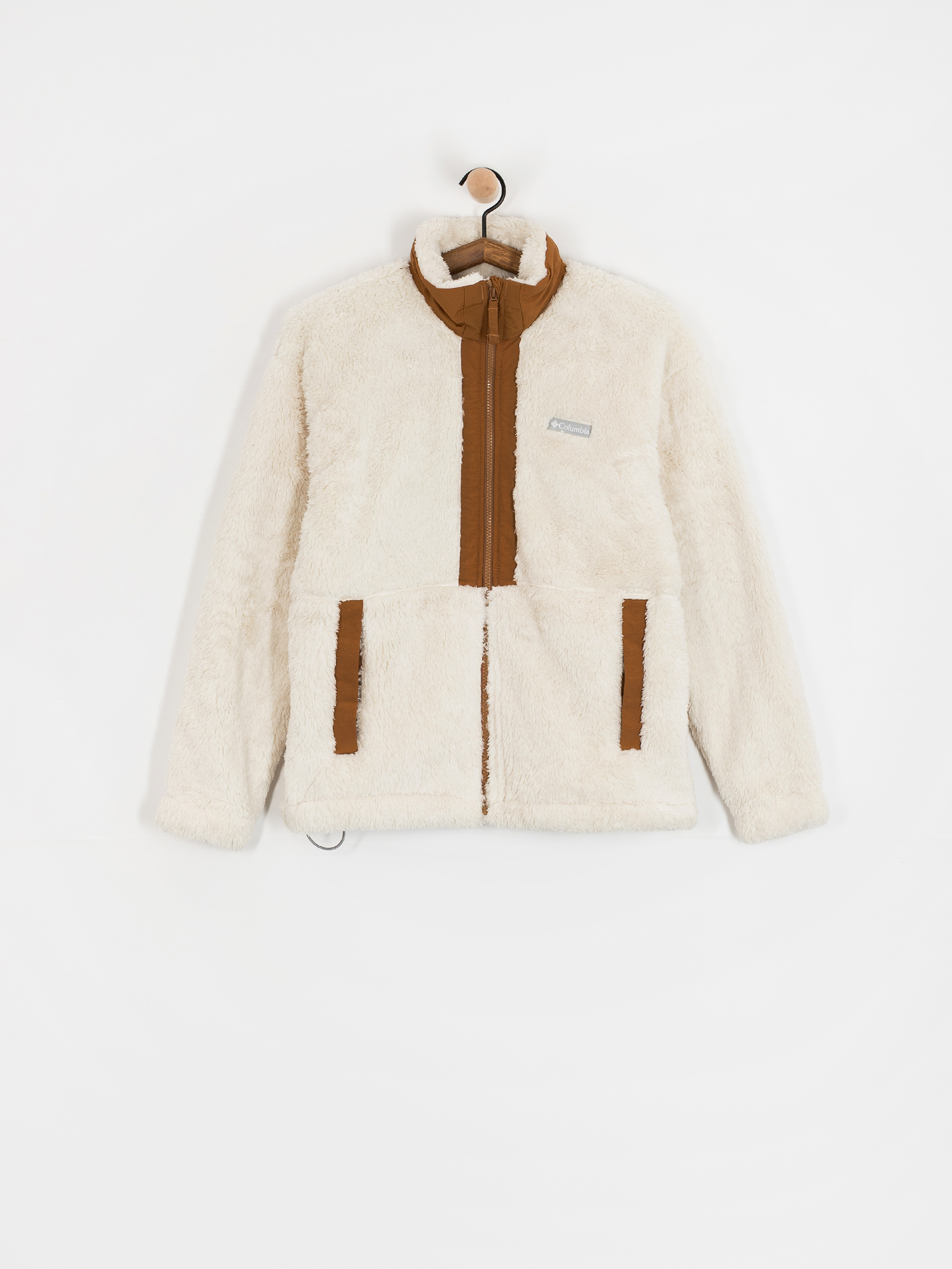 Pentru femei Hanorac din fleece Columbia Boundless Discovery Sherpa Full Zip II (chalk/camel brown)