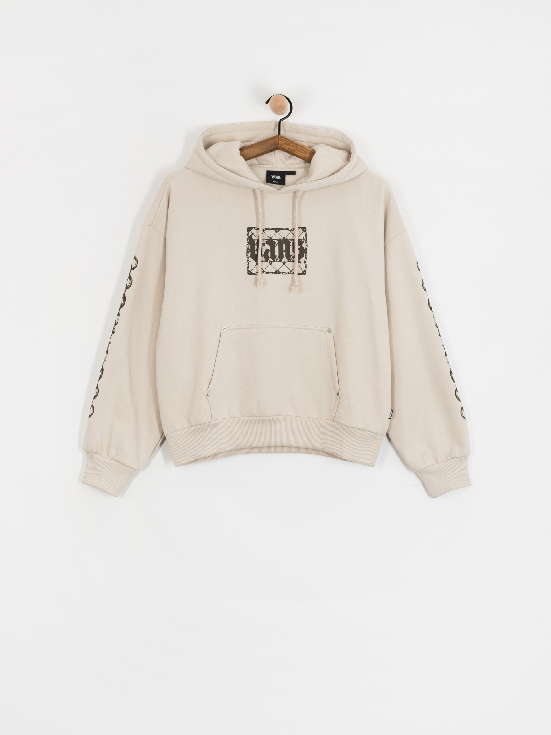 Hanorac cu glugă Vans After Dark Retro HD Wmn (taupe mist)