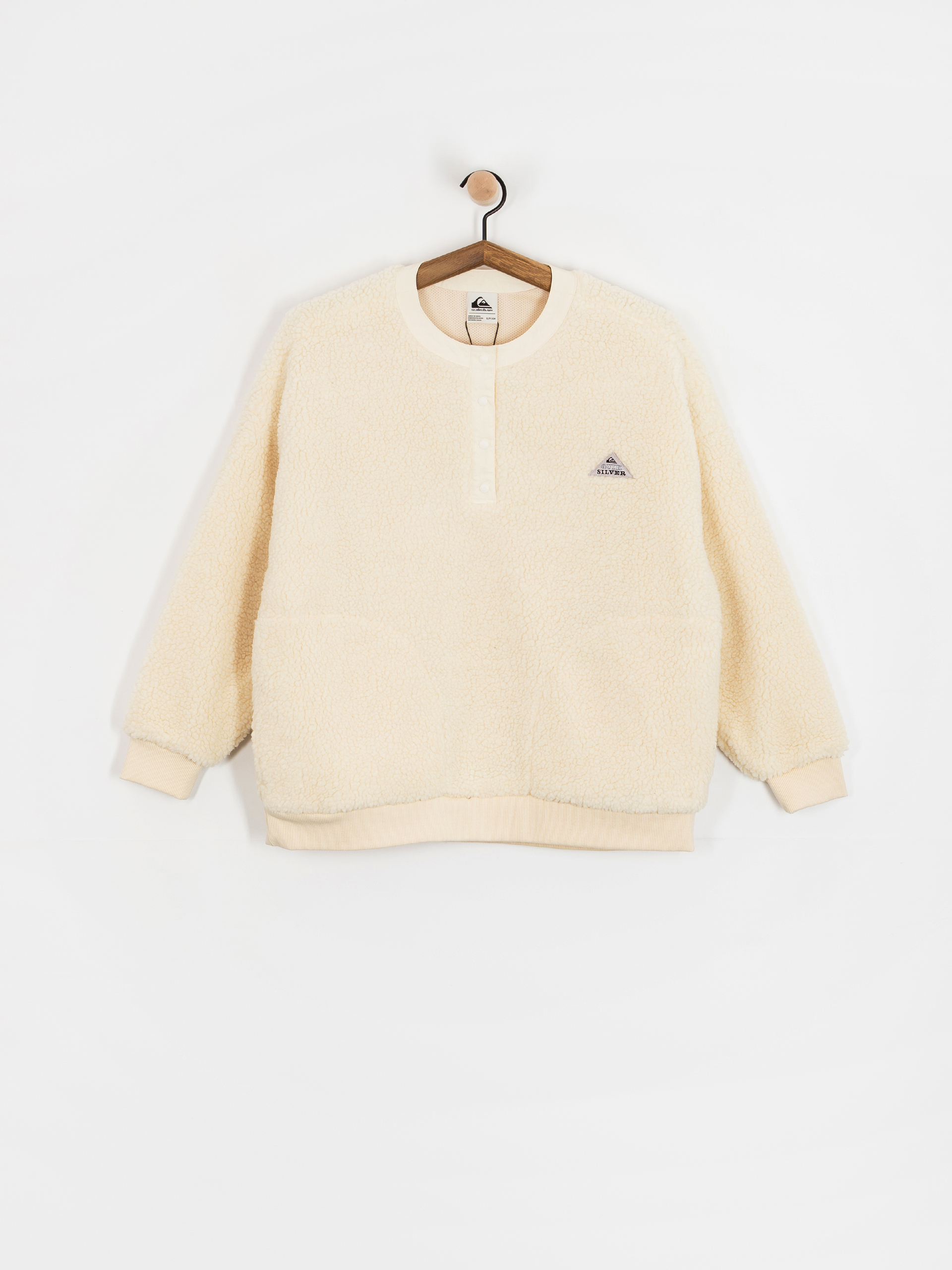 Pentru femei Hanorac din fleece Quiksilver Barranco Crew (snow white)