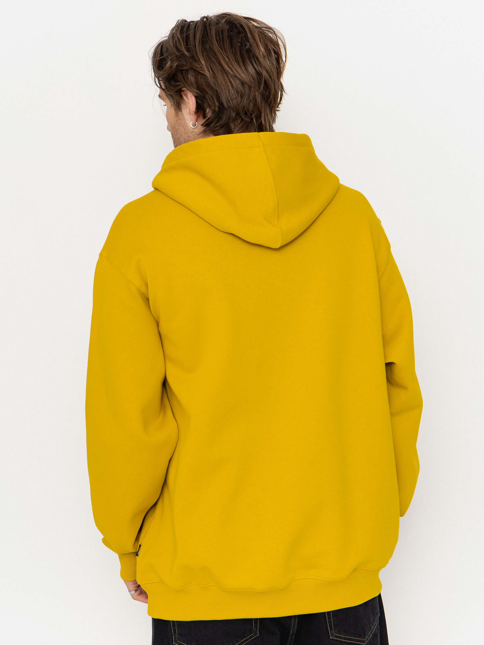Hanorac cu glugă Vans Left Chest II Loose HD (heritage mustard)