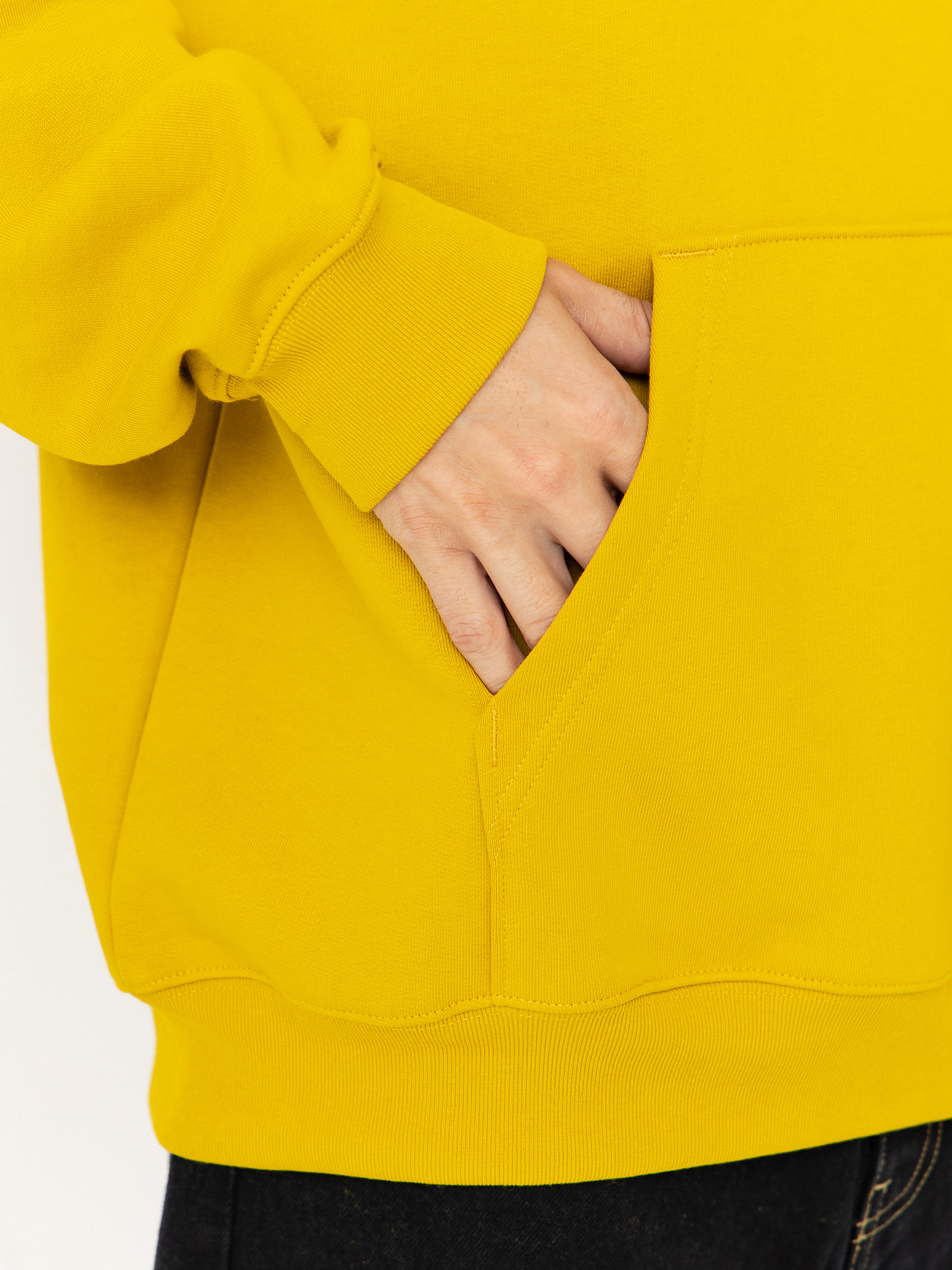 Hanorac cu glugă Vans Left Chest II Loose HD (heritage mustard)