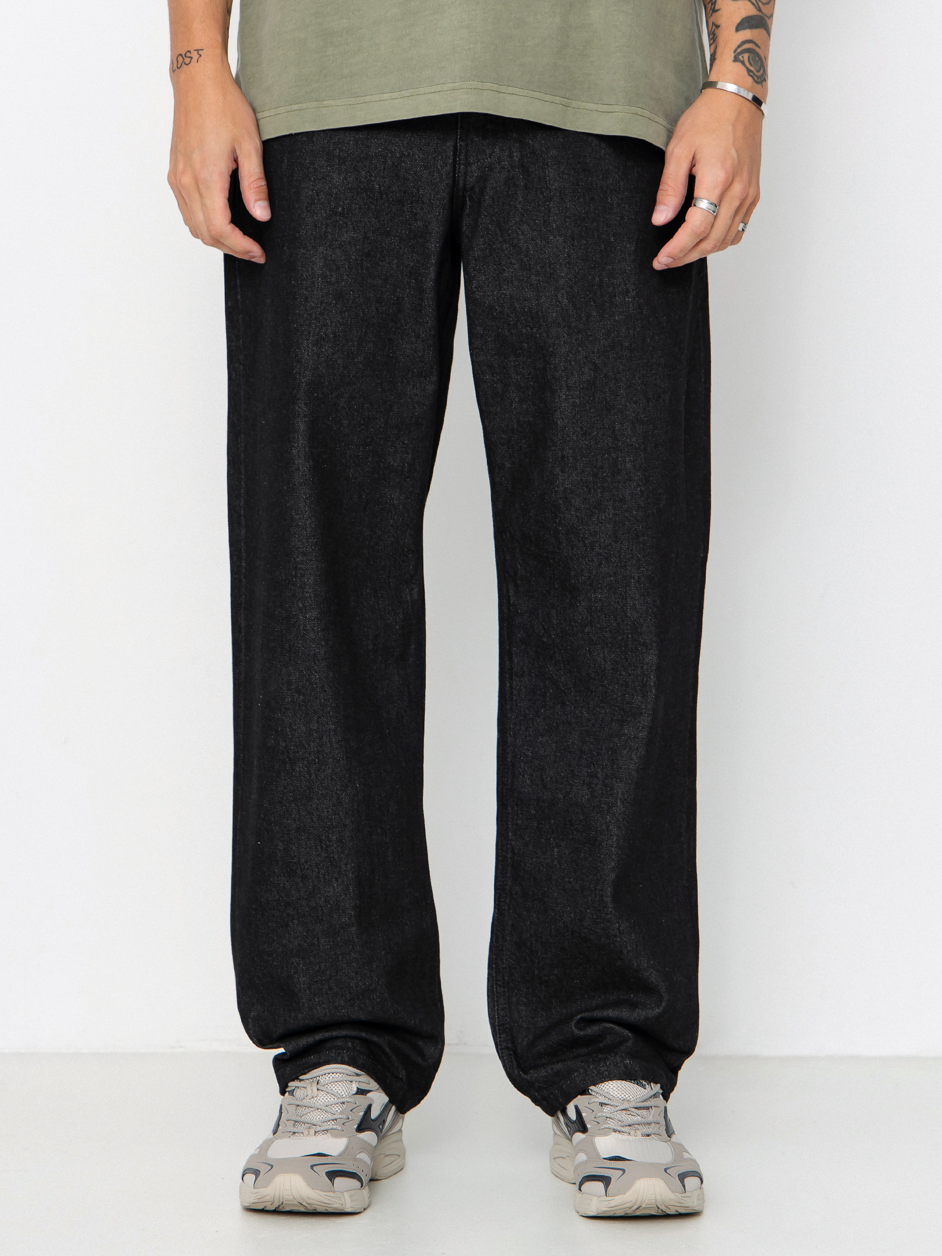 Pantaloni RipNDip Pretty Flacko Extra Wide Leg - negru (black