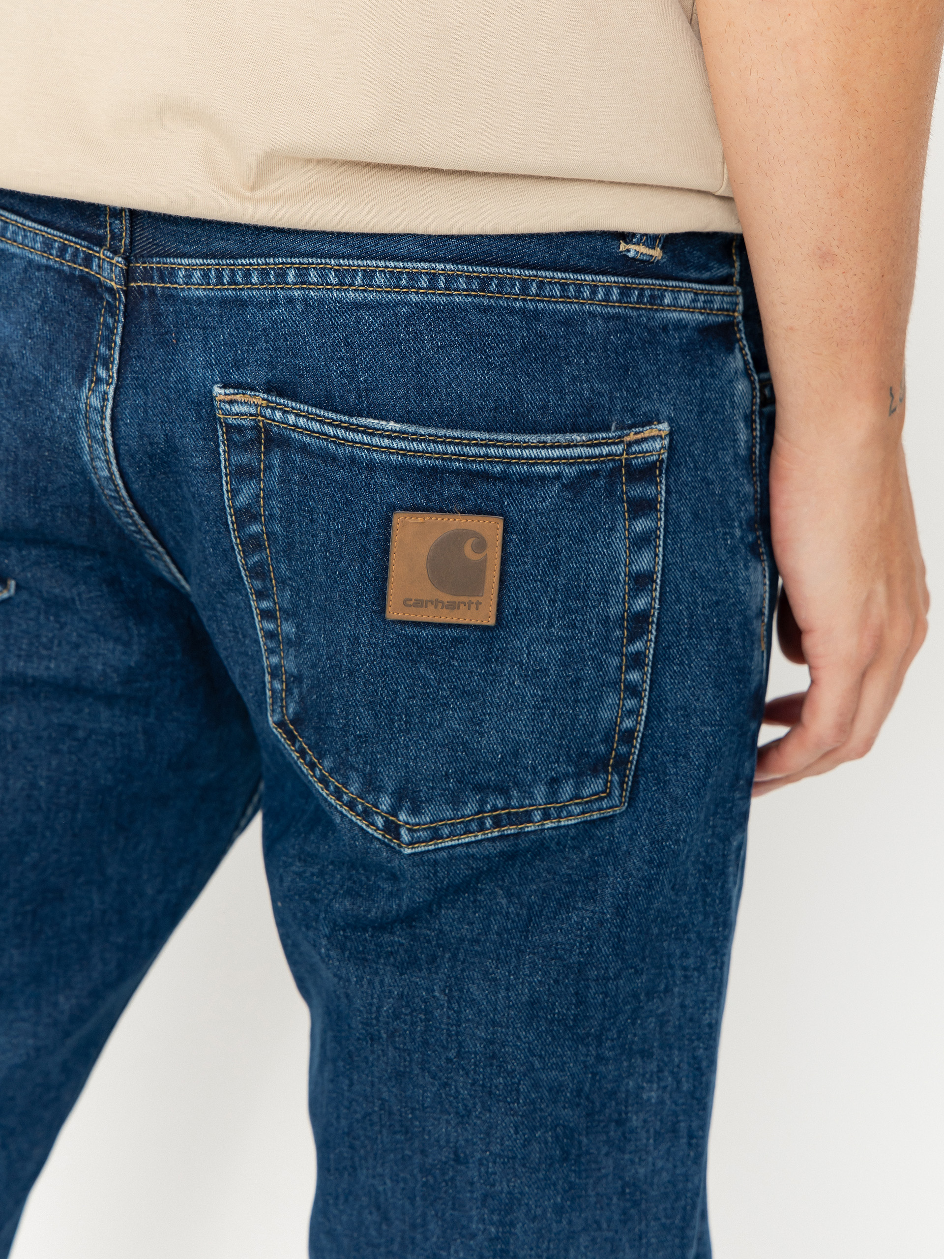 Pantaloni Carhartt WIP Klondike (blue/stone washed)